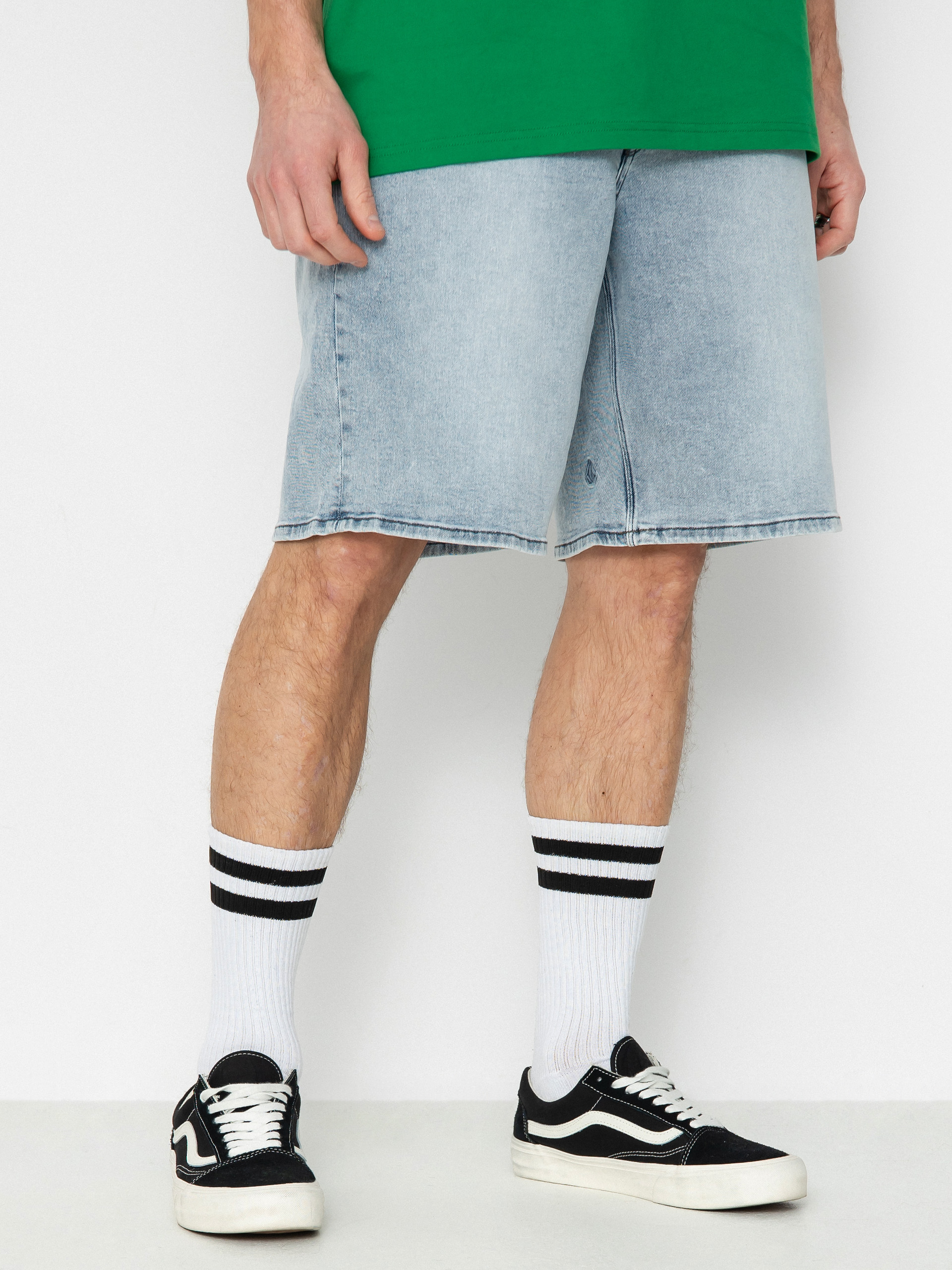 Kraťasy Volcom Billow Denim (desert dirt indigo)