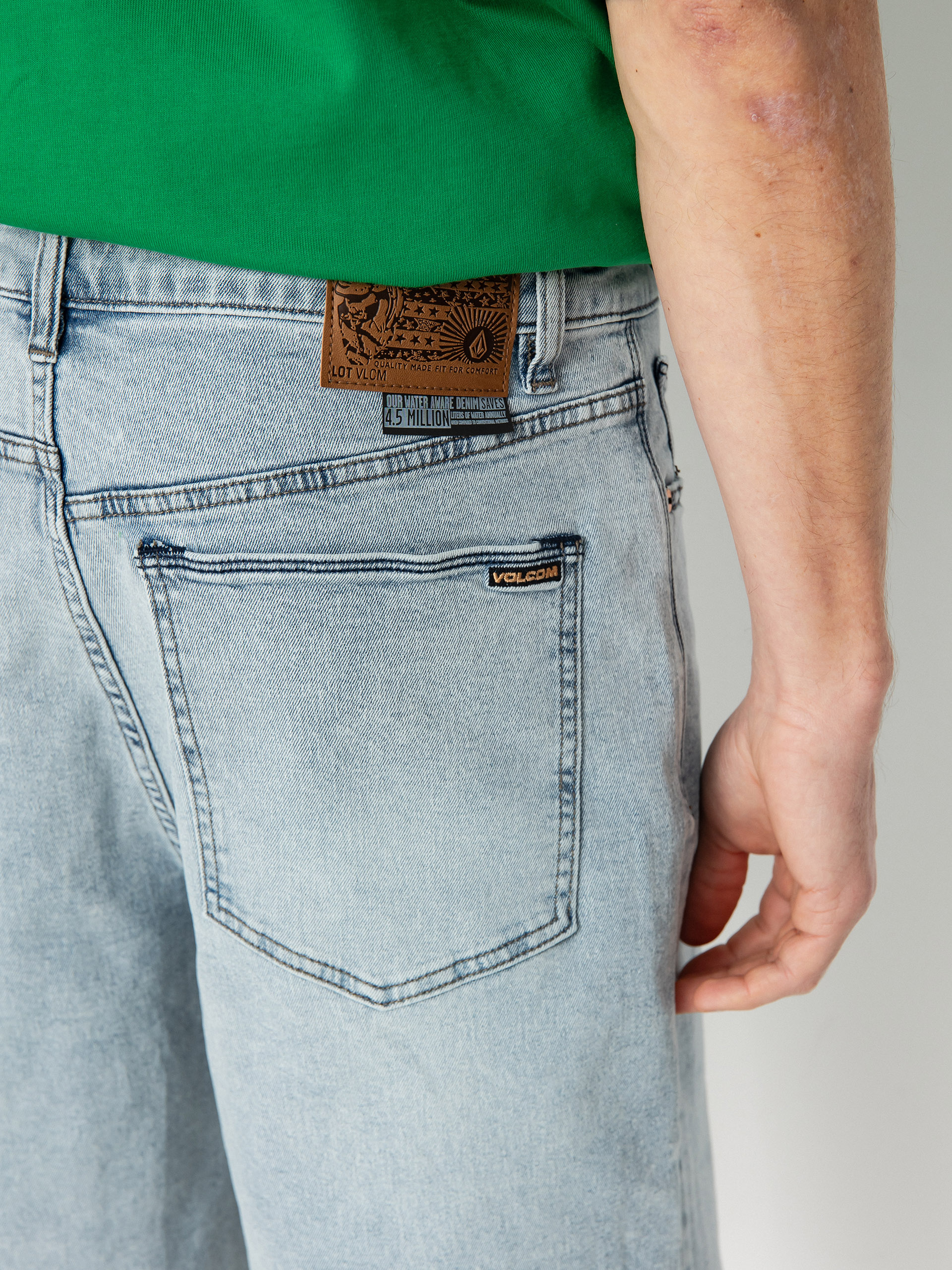 Kraťasy Volcom Billow Denim (desert dirt indigo)