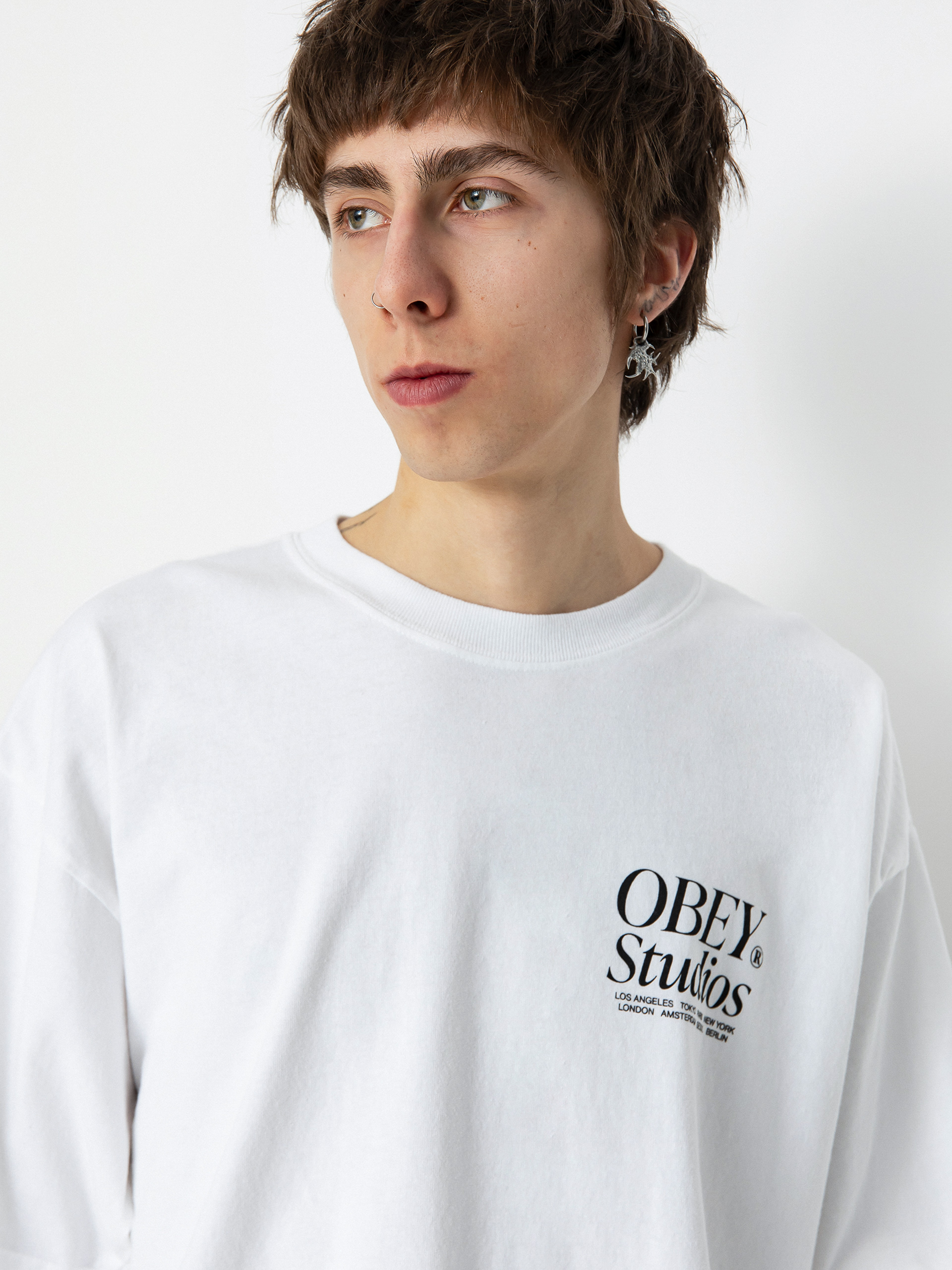 Tričko OBEY Studios Icon (white)