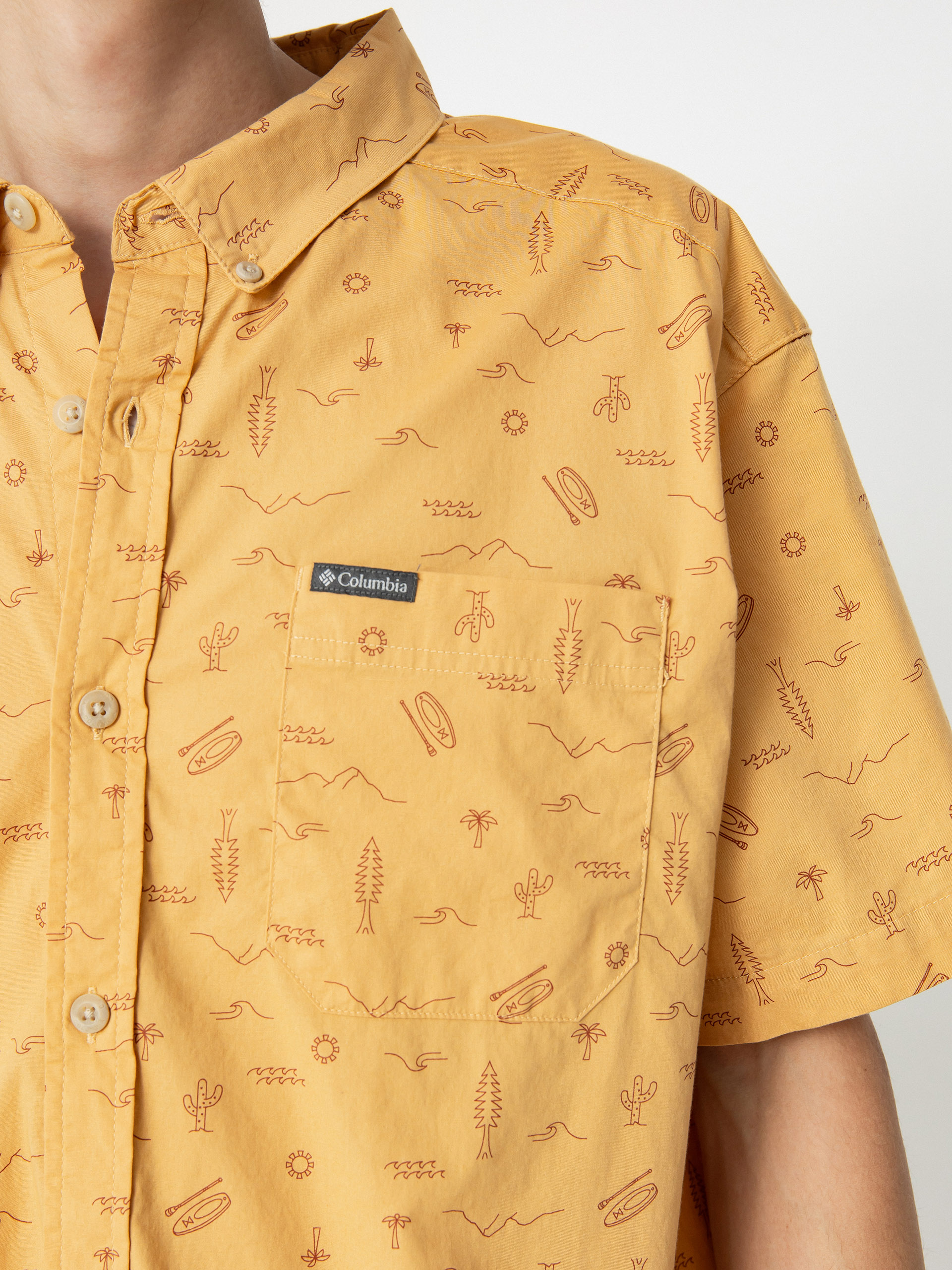 Košeľa Columbia Rapid Rivers Printed (light camel explorer)