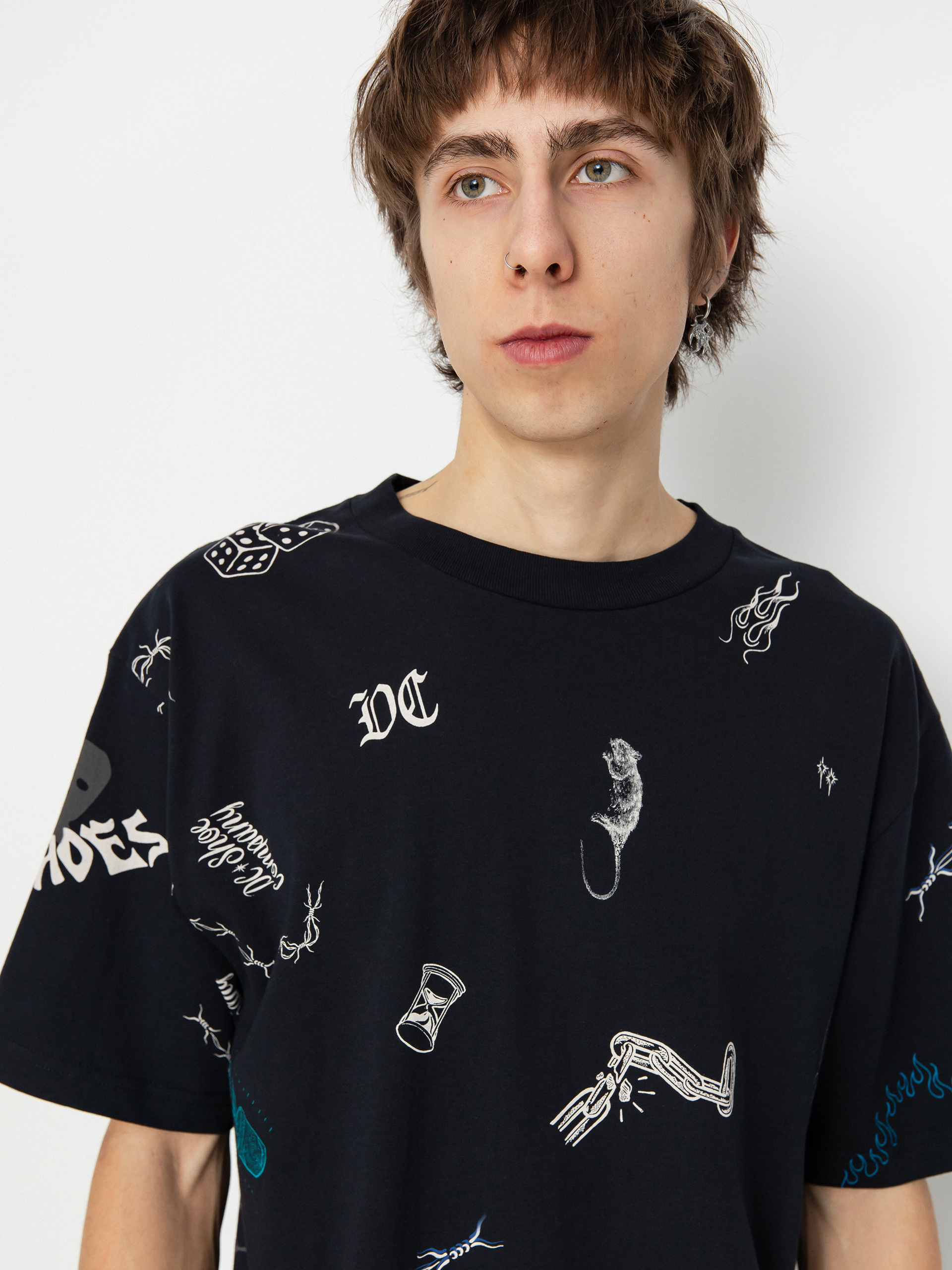 Tričko DC Scribble (black scribble)