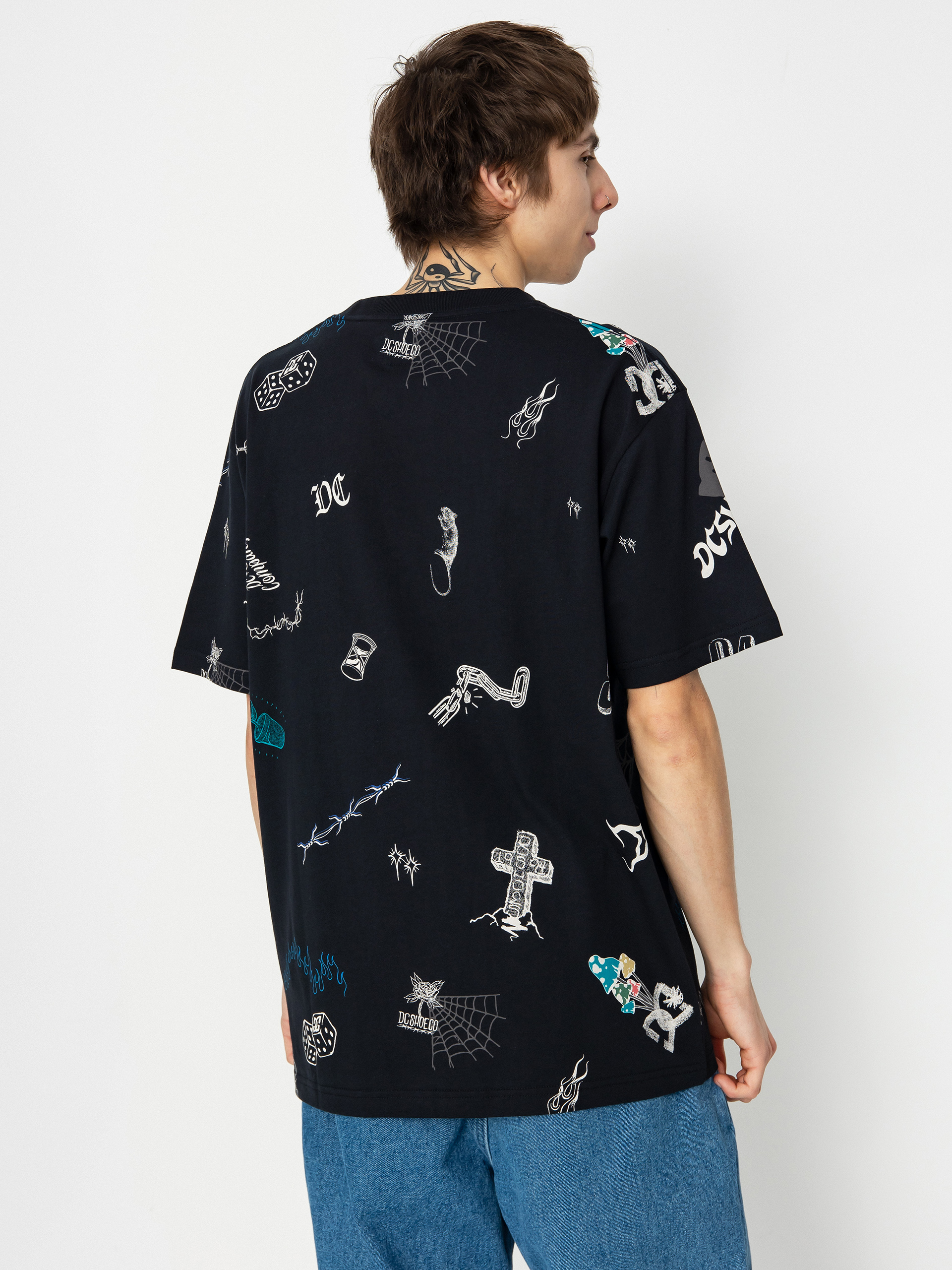 Tričko DC Scribble (black scribble)