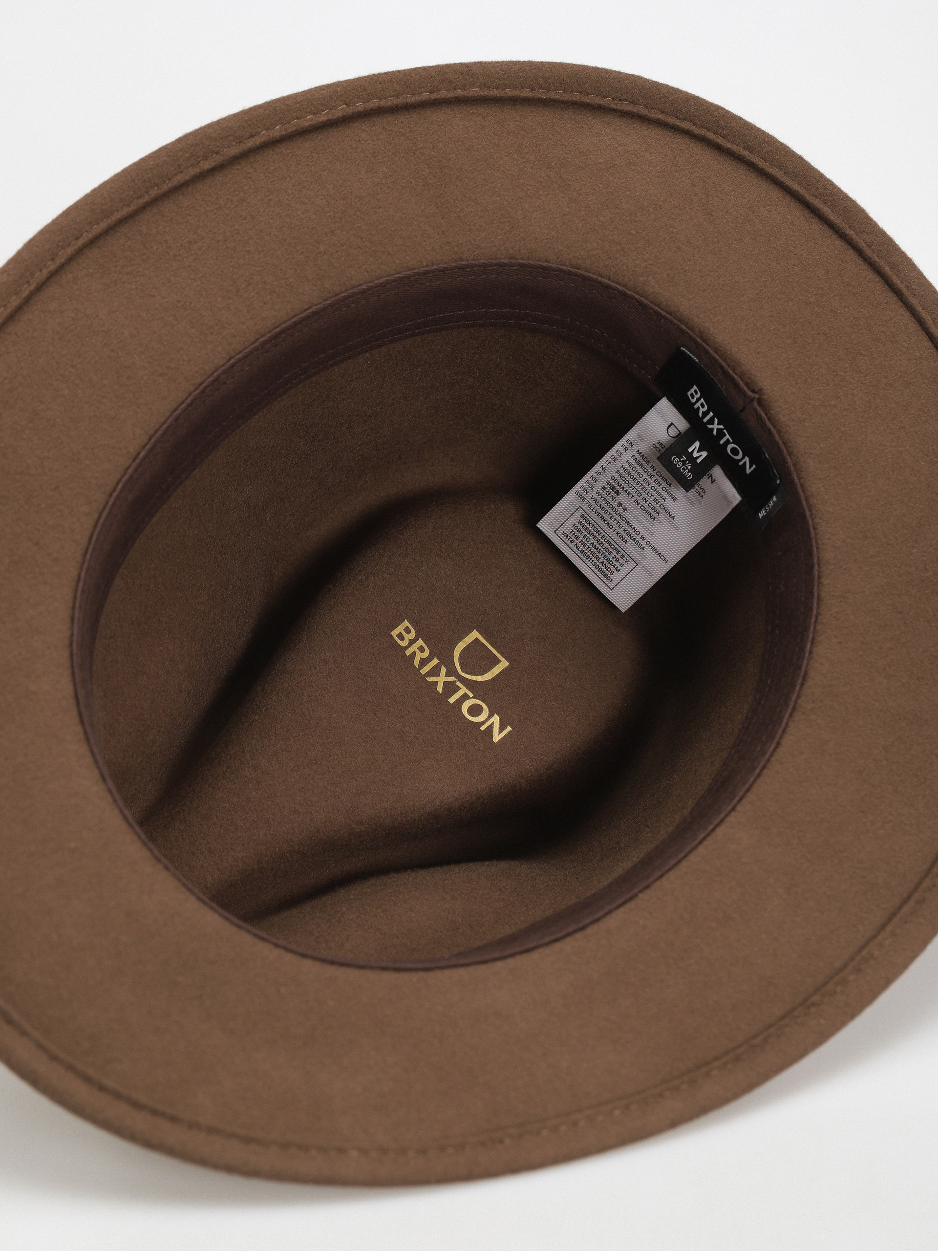 Klobúk Brixton Messer Packable Fedora (dark earth)
