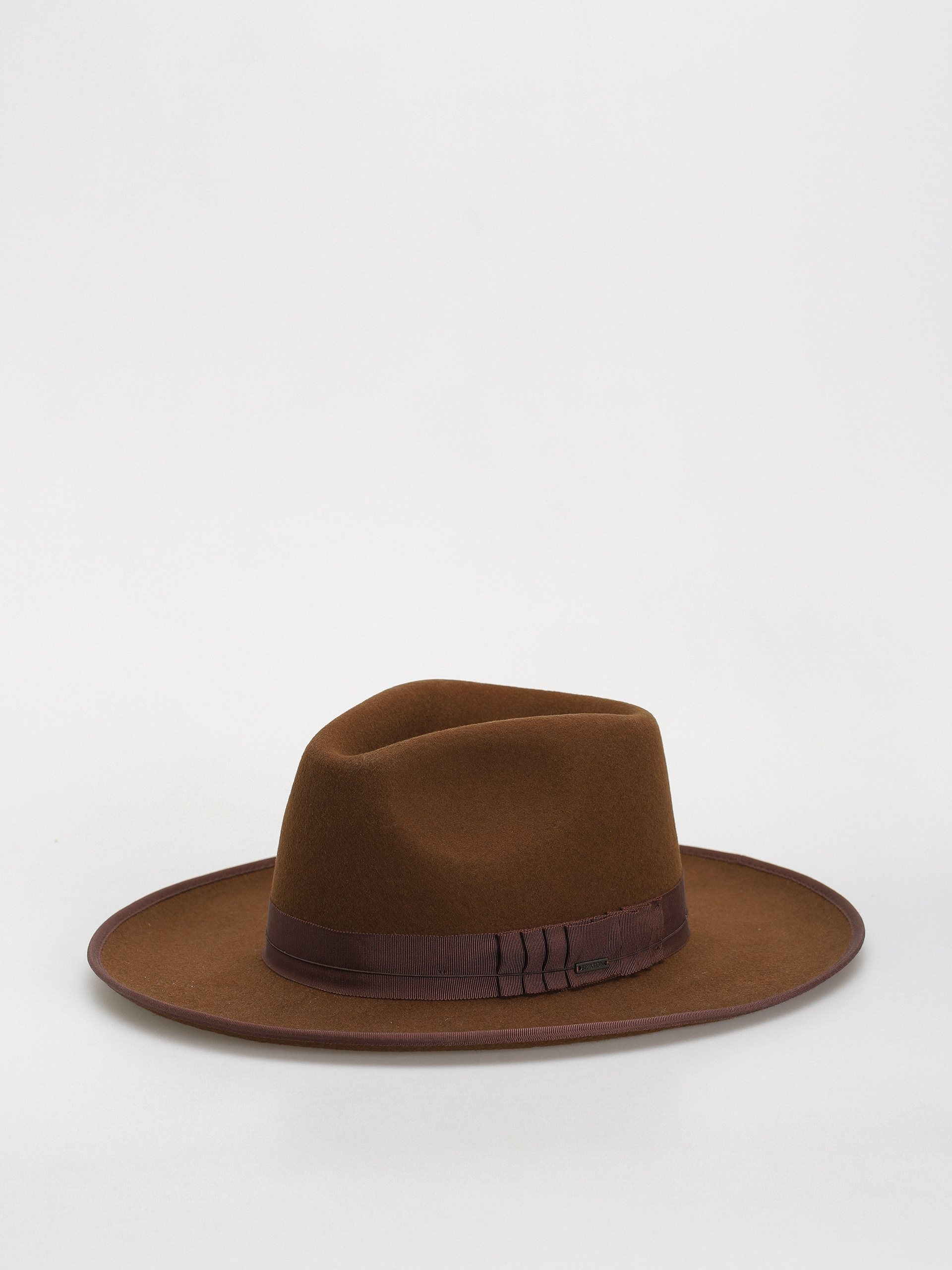 Klobúk Brixton Reno Fedora (coffee/coffee)