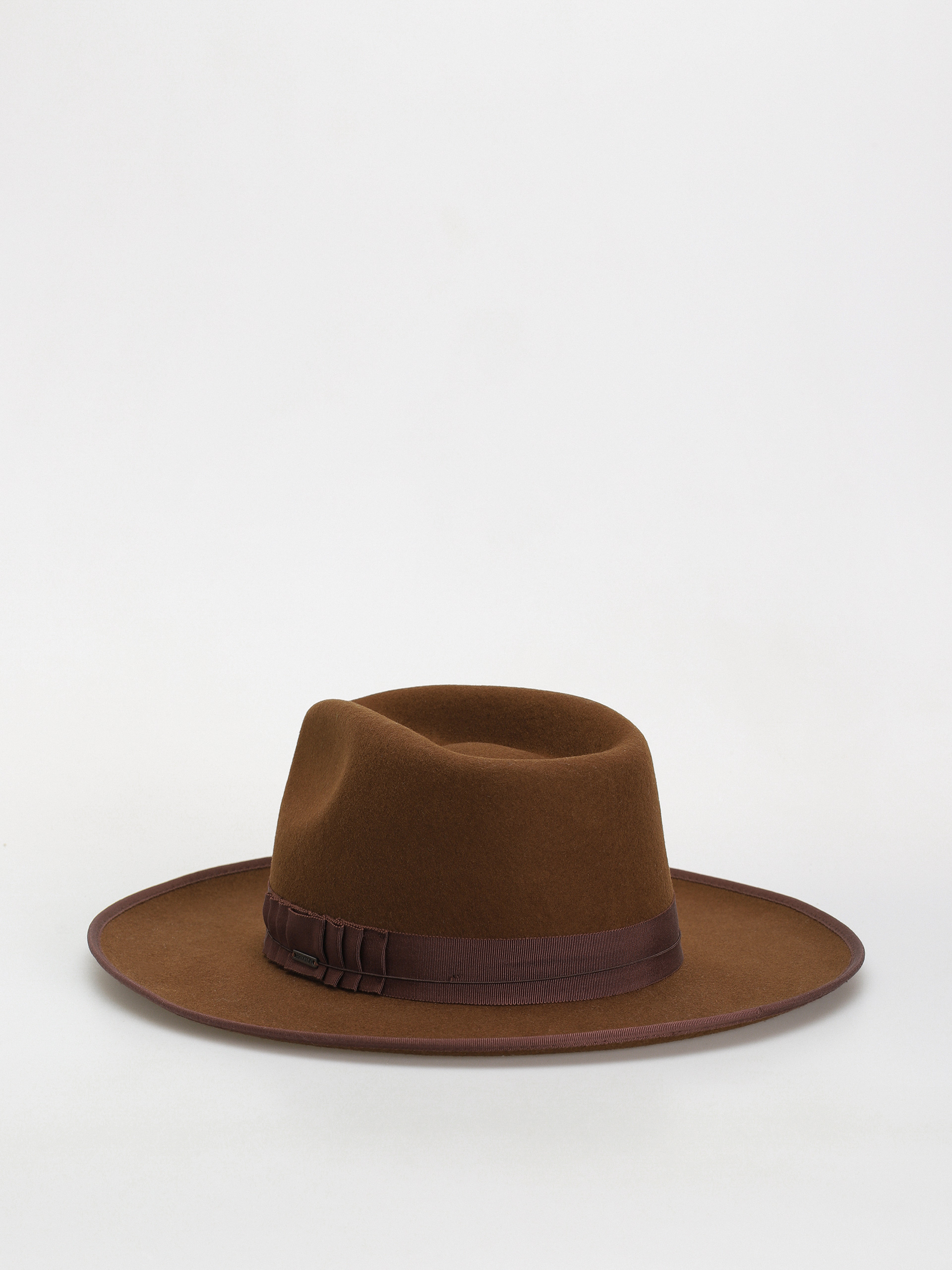Klobúk Brixton Reno Fedora (coffee/coffee)
