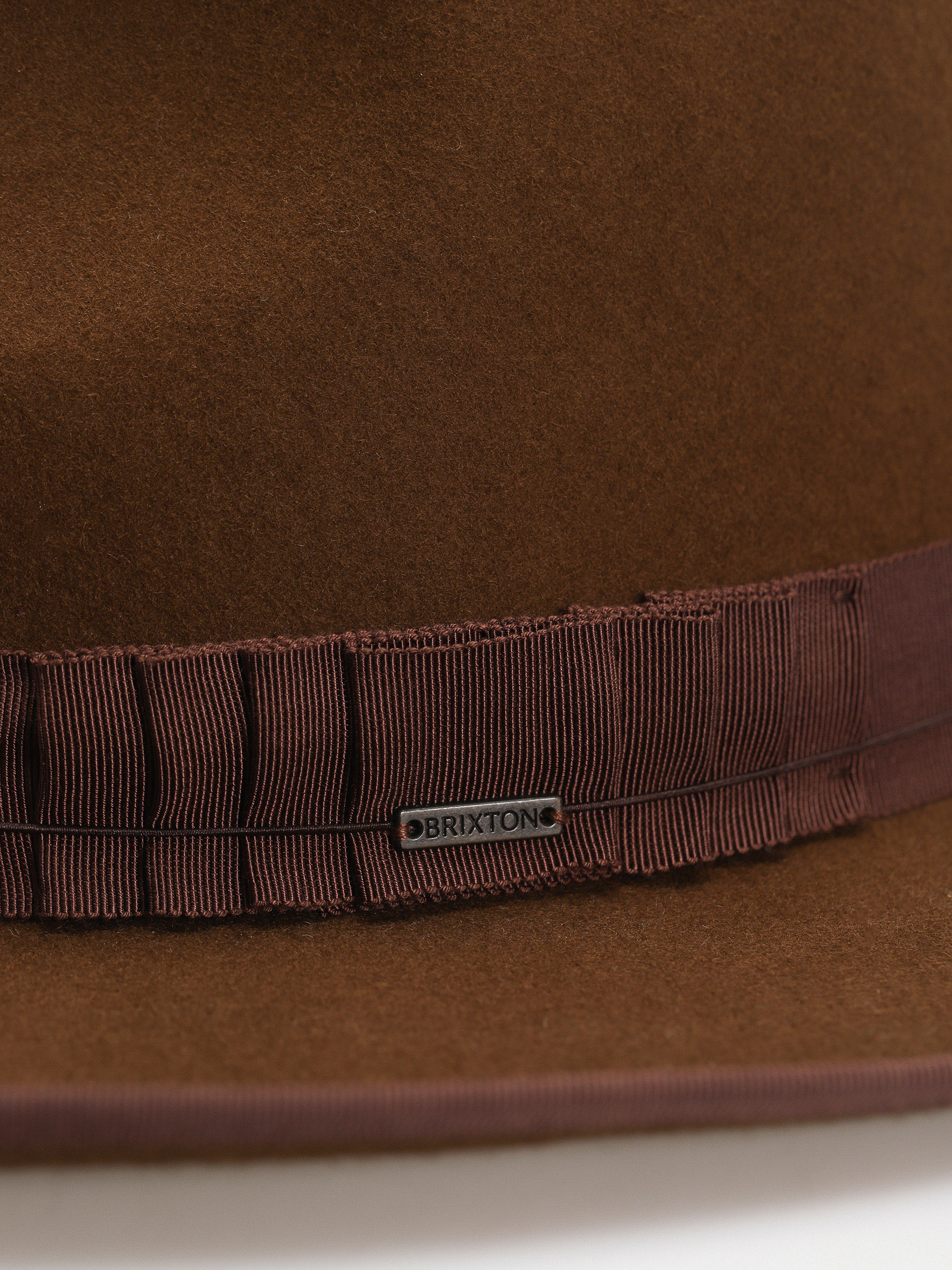 Klobúk Brixton Reno Fedora (coffee/coffee)