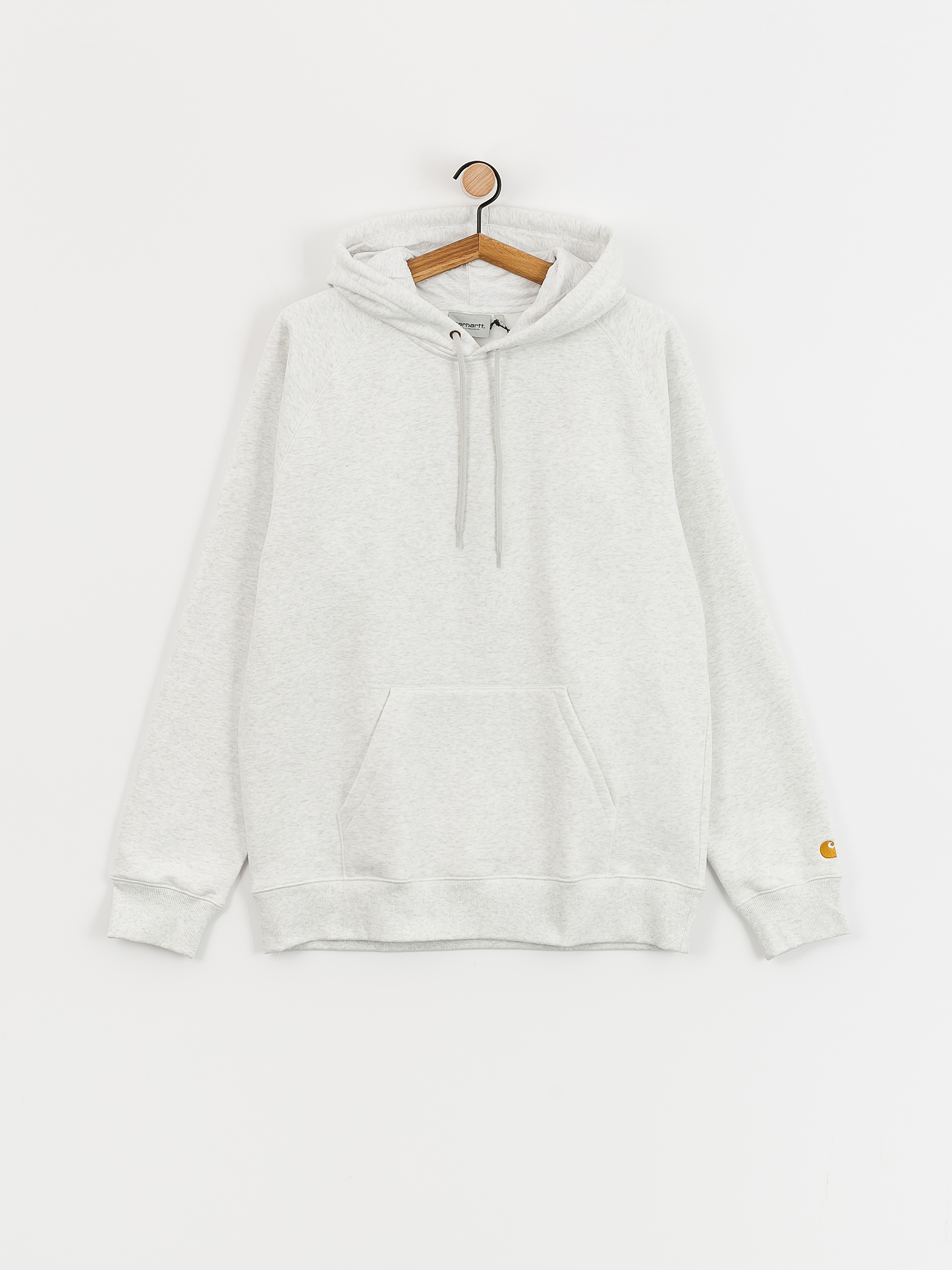 Mikina s kapucňou Carhartt WIP Chase HD (ash heather/gold)