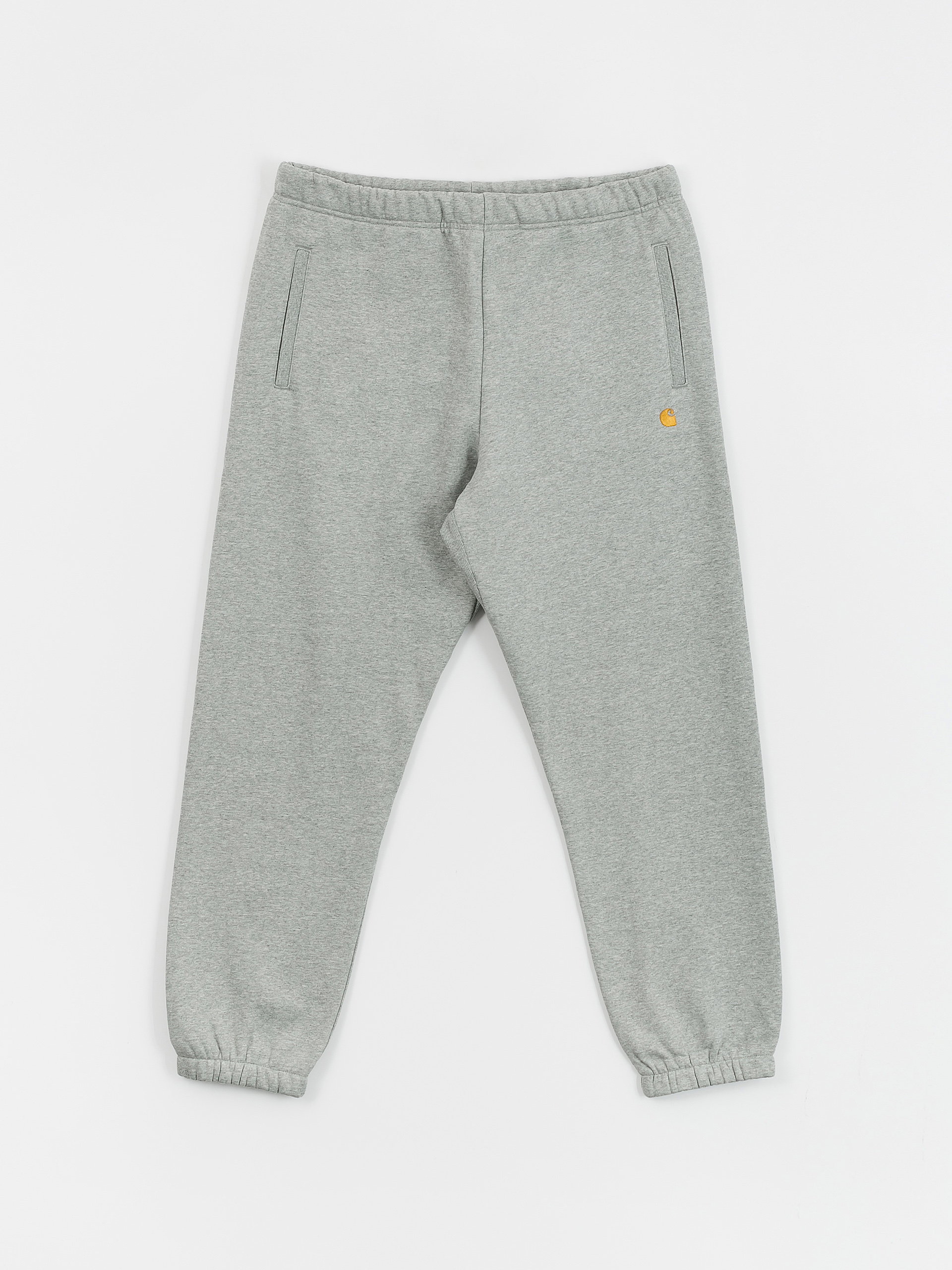 Nohavice Carhartt WIP Chase (grey heather/gold)