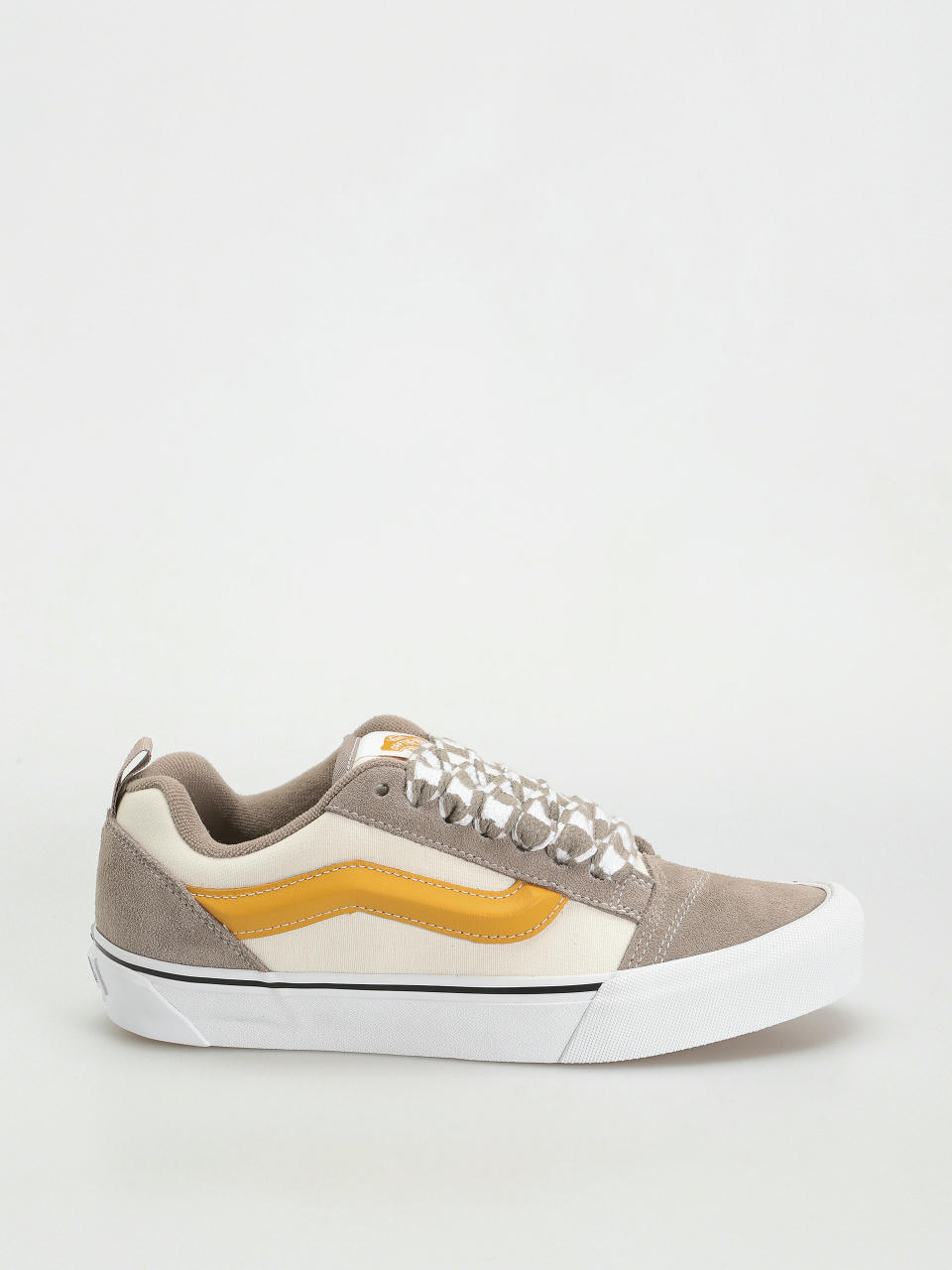 Topánky Vans Knu Skool (mega check gray/marshmallow)