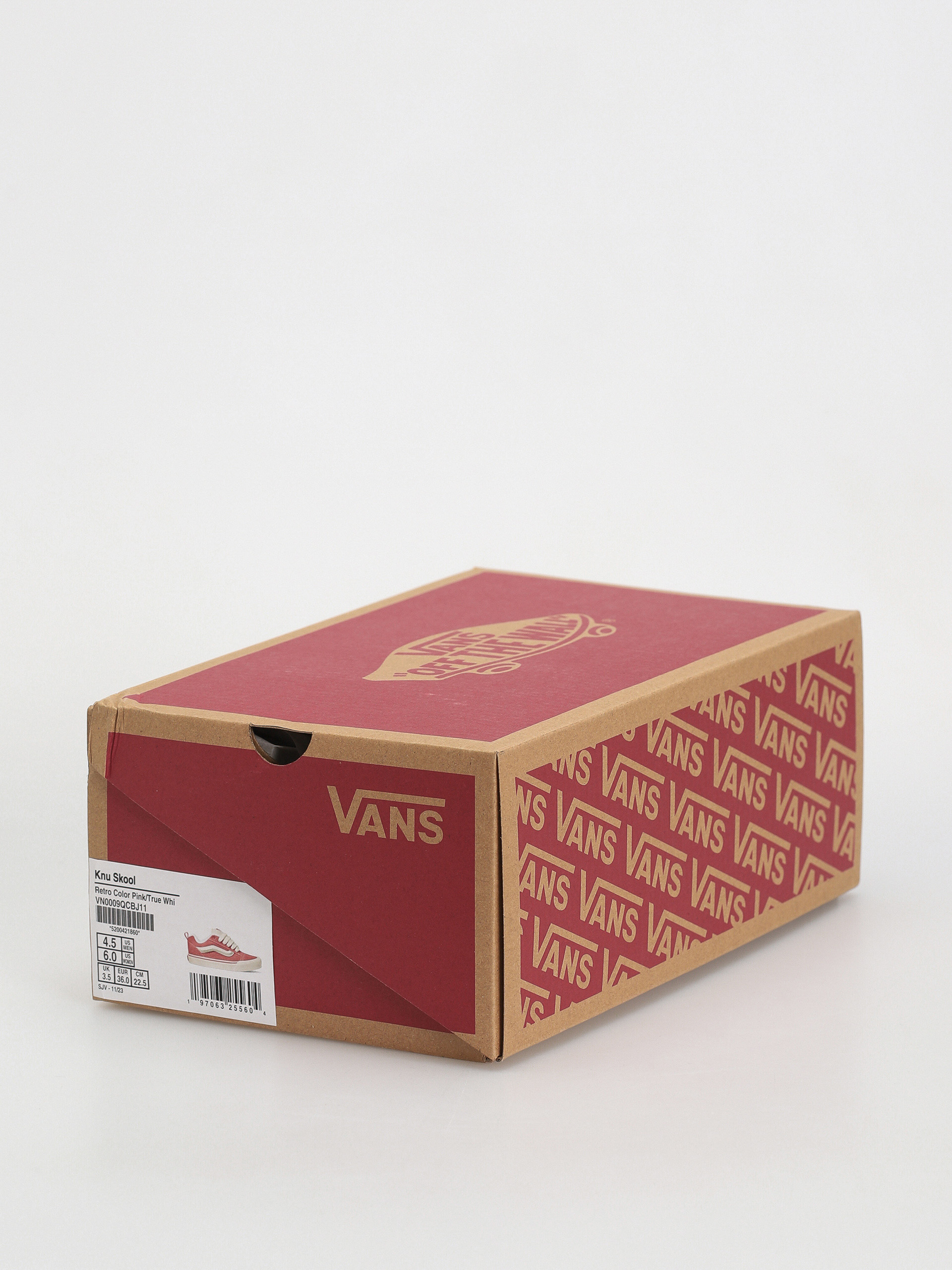 Topánky Vans Knu Skool (retro color pink/true white)