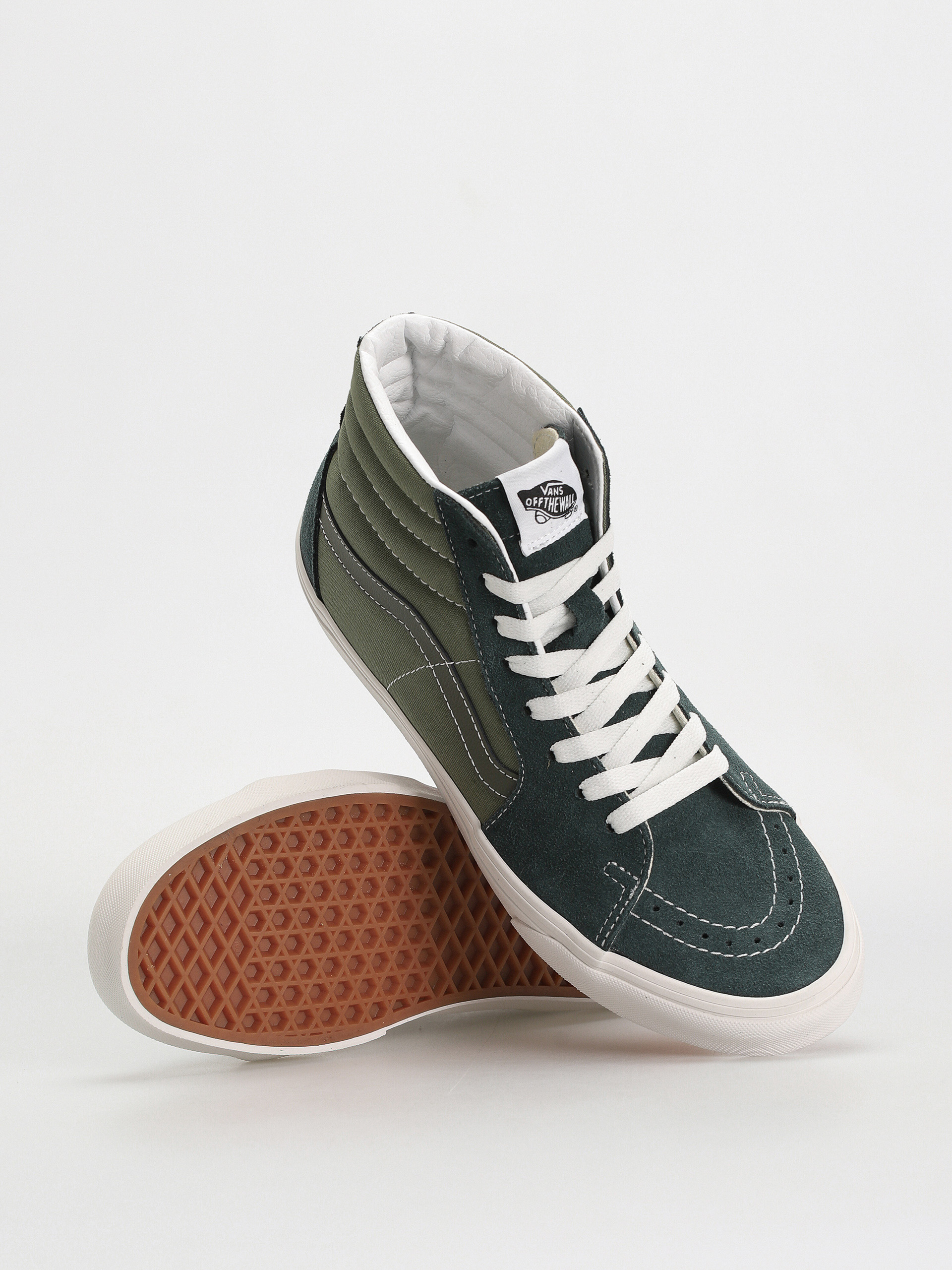 Topánky Vans Sk8 Hi (tri-tone green)