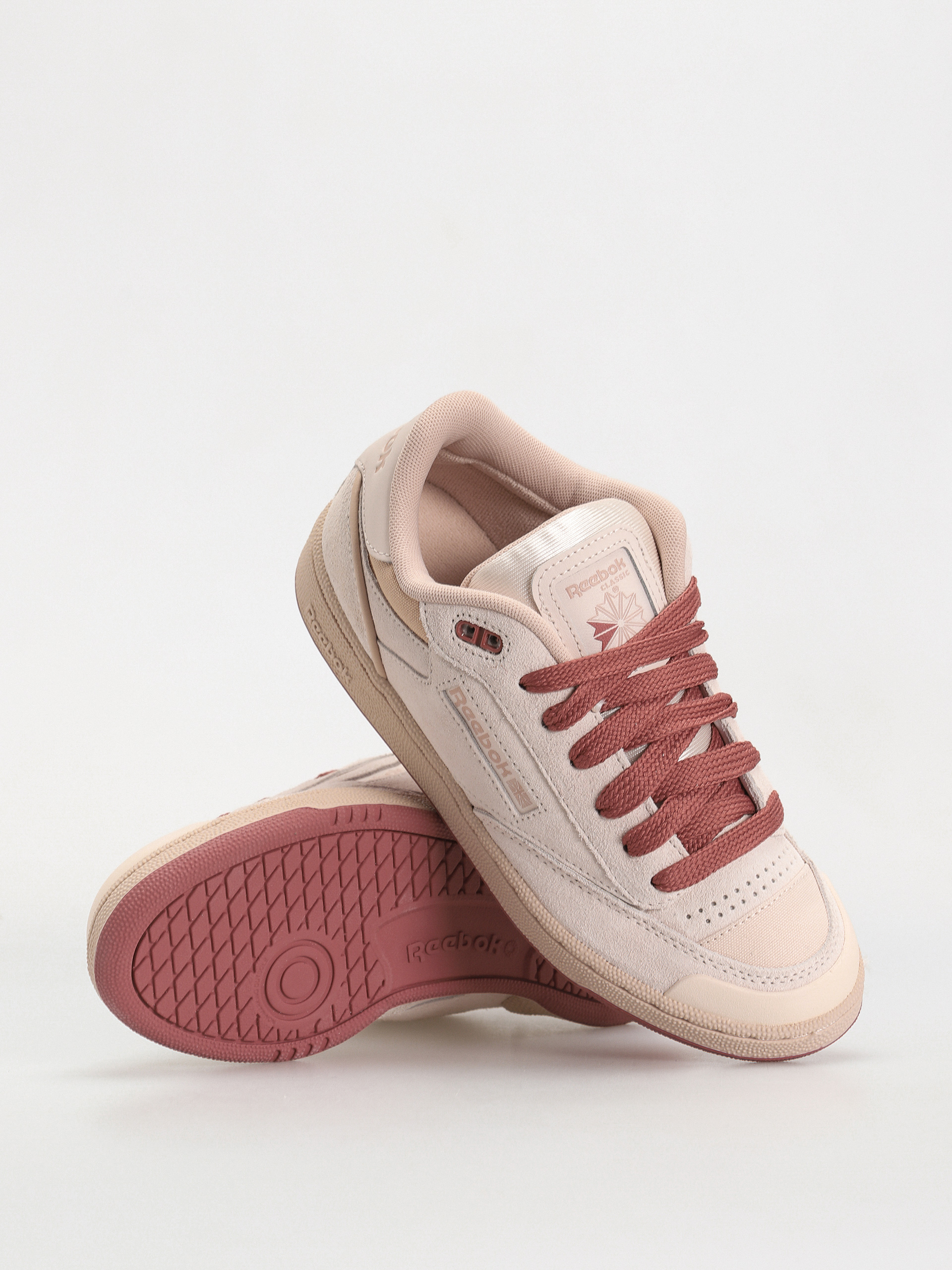 Topánky Reebok Club C Bulc Wmn (blush/pinstu/sedros)