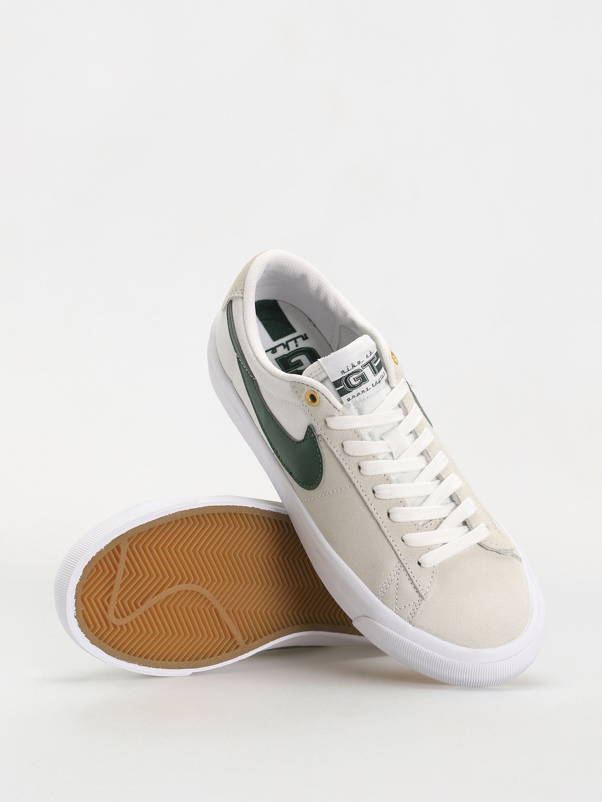 Topánky Nike SB Zoom Blazer Low Pro Gt (white/fir white gum light brown)