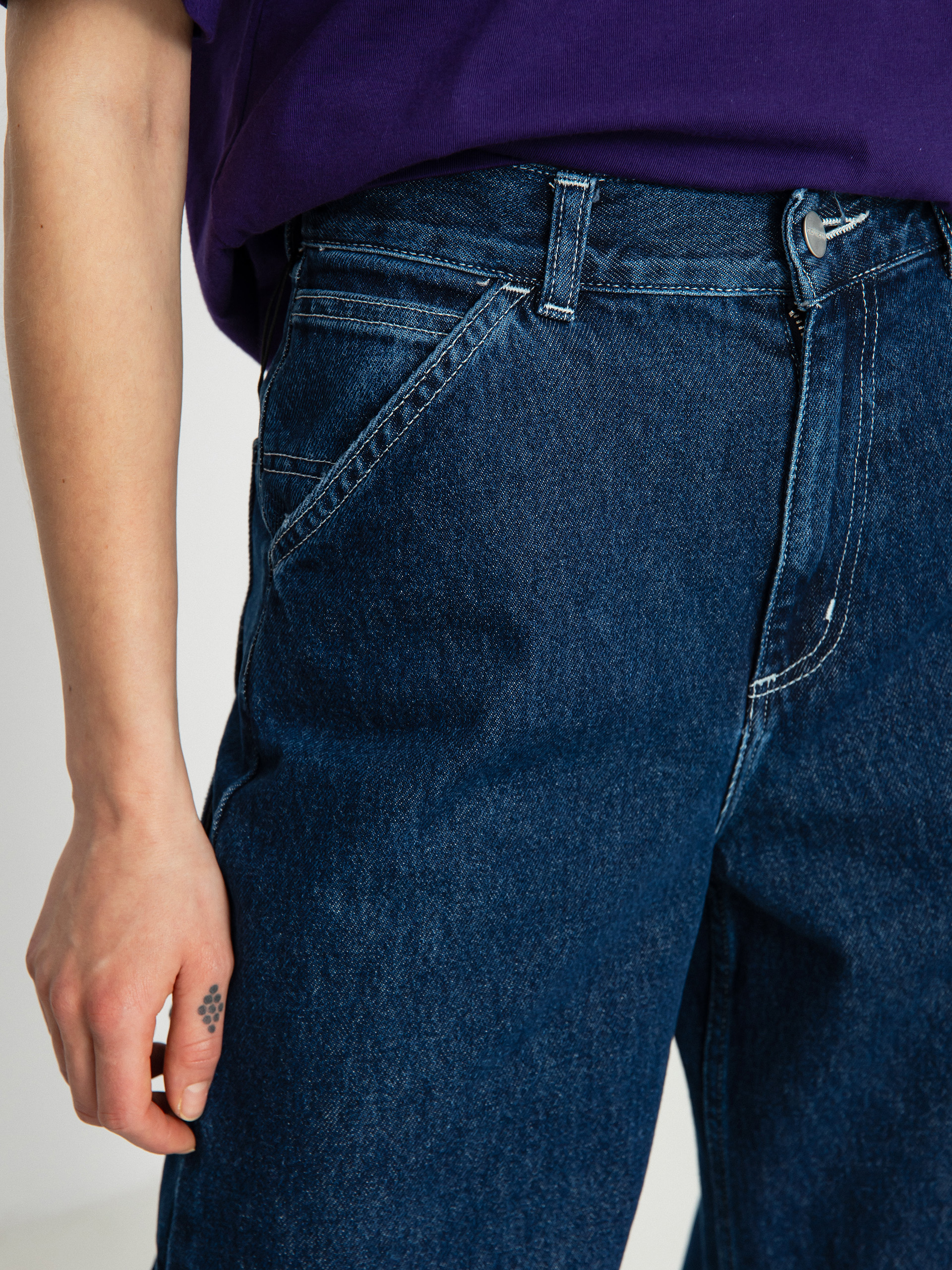 Nohavice Carhartt WIP Jens Wmn (blue)