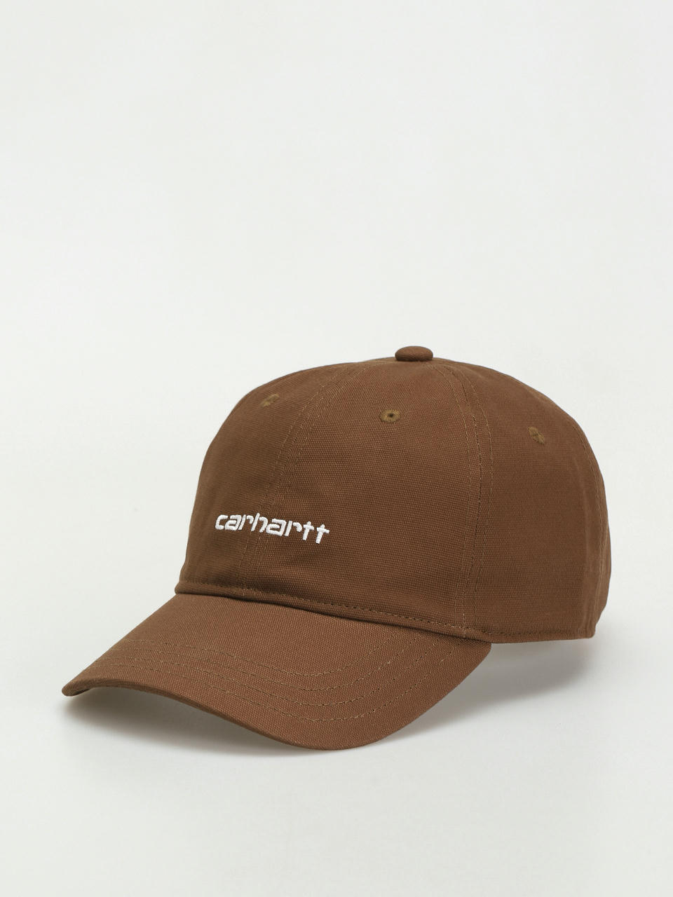 Šiltovka Carhartt WIP Canvas Script (lumber/white)