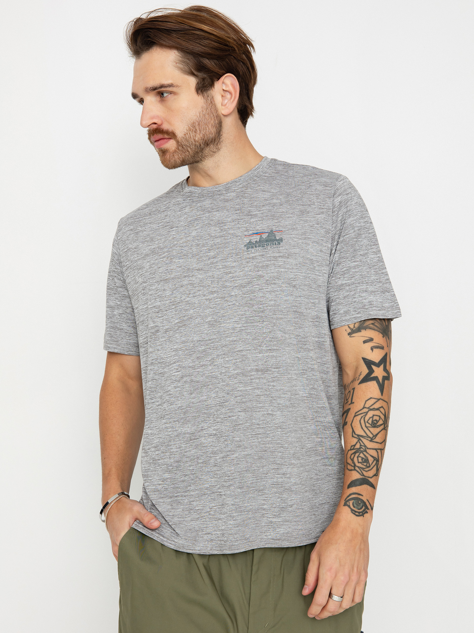 Tričko Patagonia Cap Cool Daily Graphic (73 skyline feather grey)
