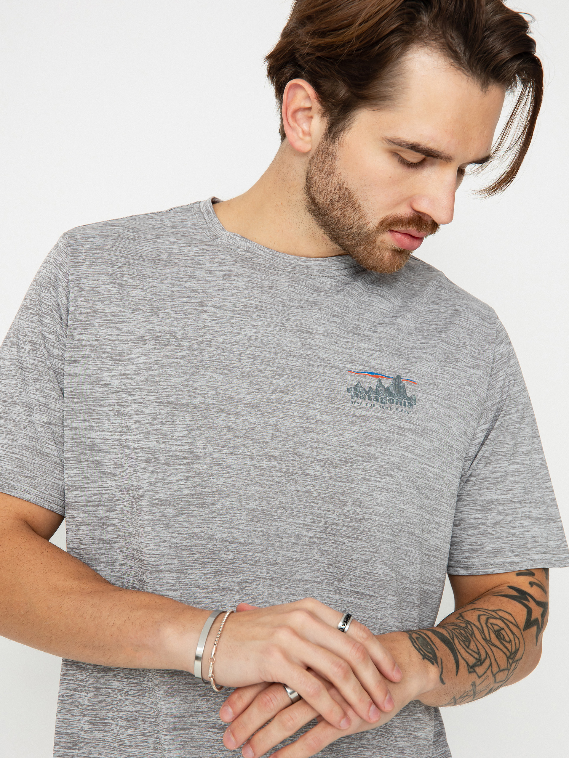 Tričko Patagonia Cap Cool Daily Graphic (73 skyline feather grey)