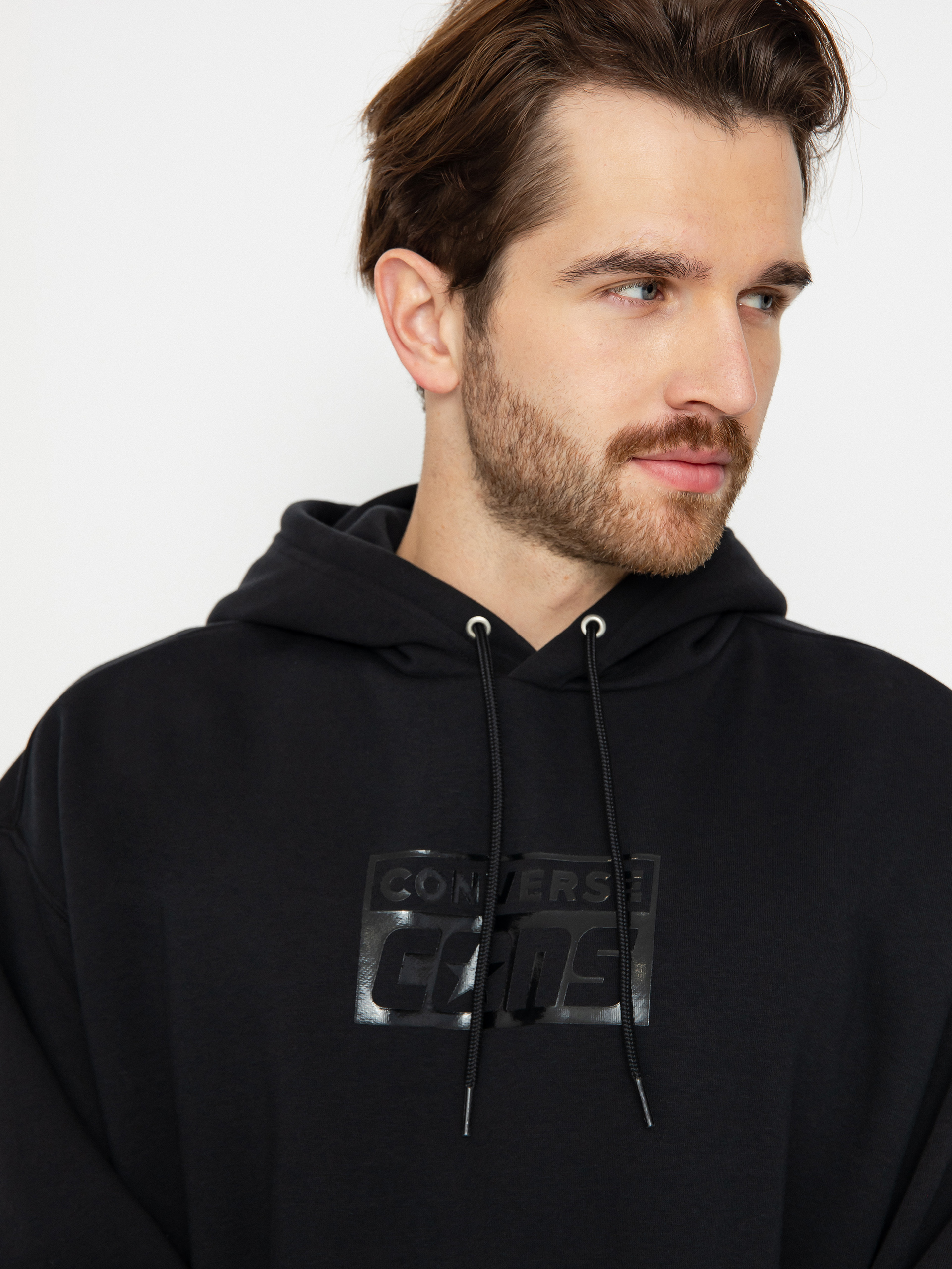 Mikina s kapucňou Converse Cons HD (black)