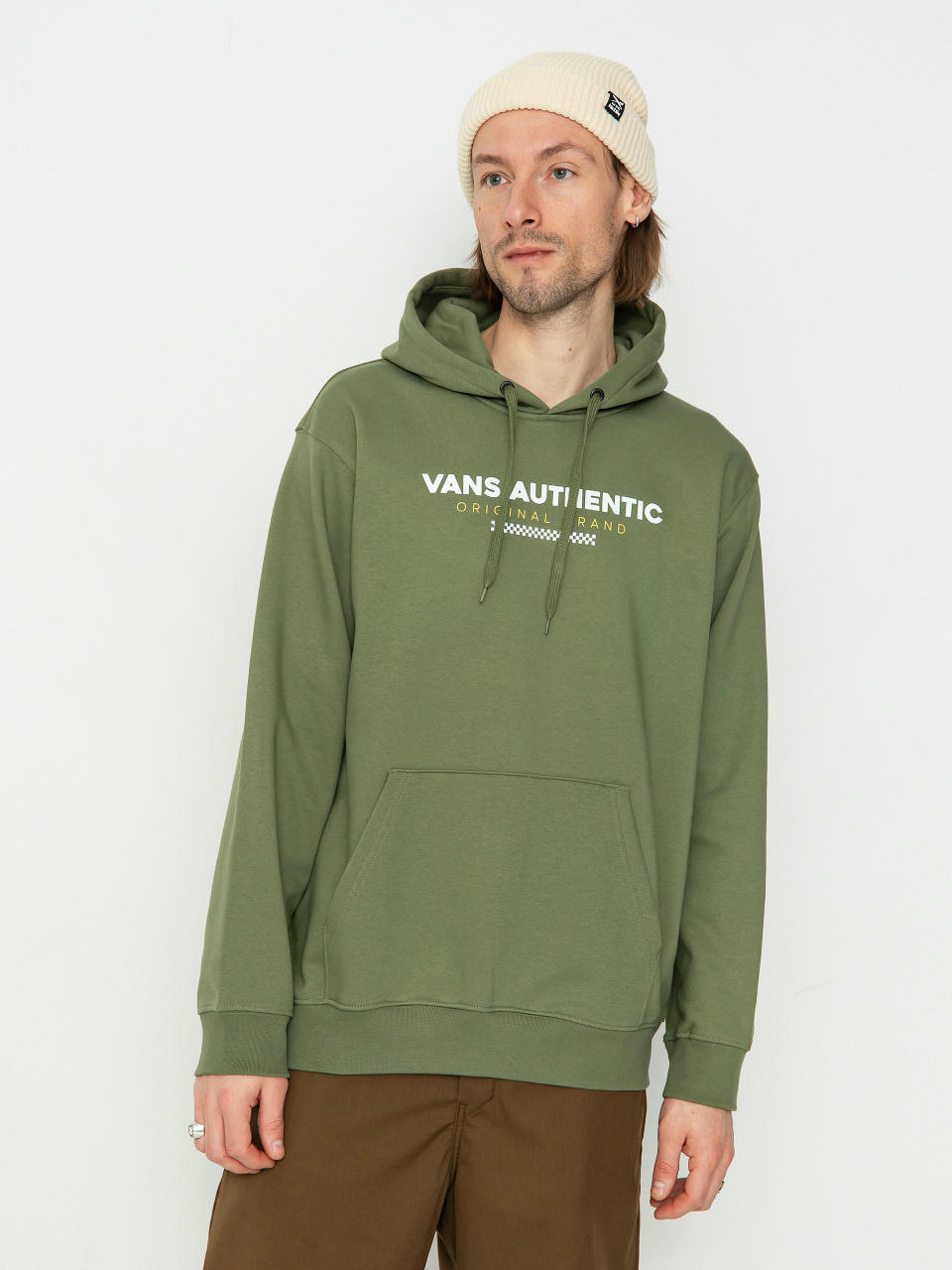 Mikina s kapucňou Vans Vans Sport Loose Fit Fleece HD (olivine)