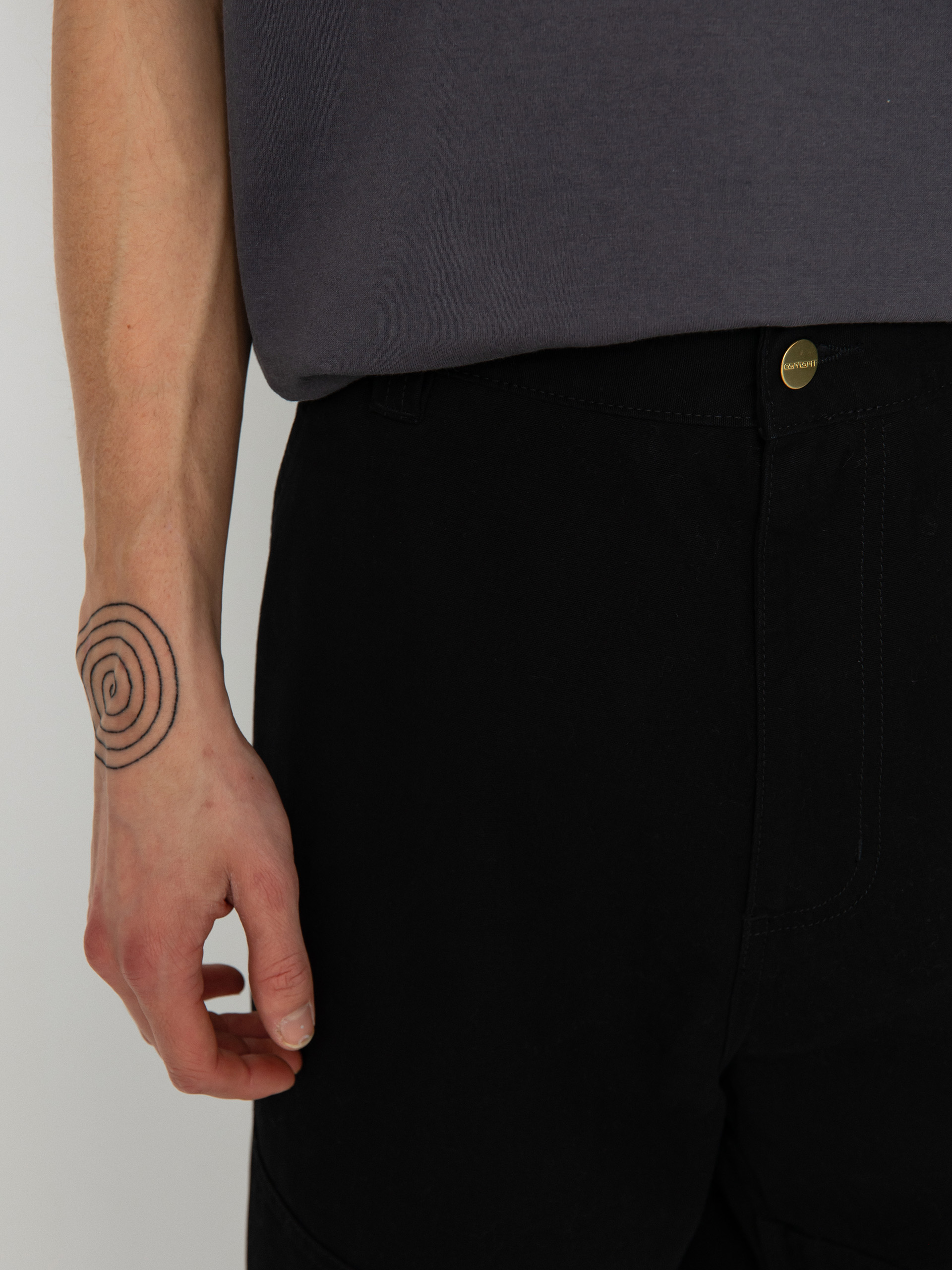 Nohavice Carhartt WIP Wide Panel (black)