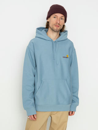 Mikina s kapucňou Carhartt WIP American Script HD (frosted blue)