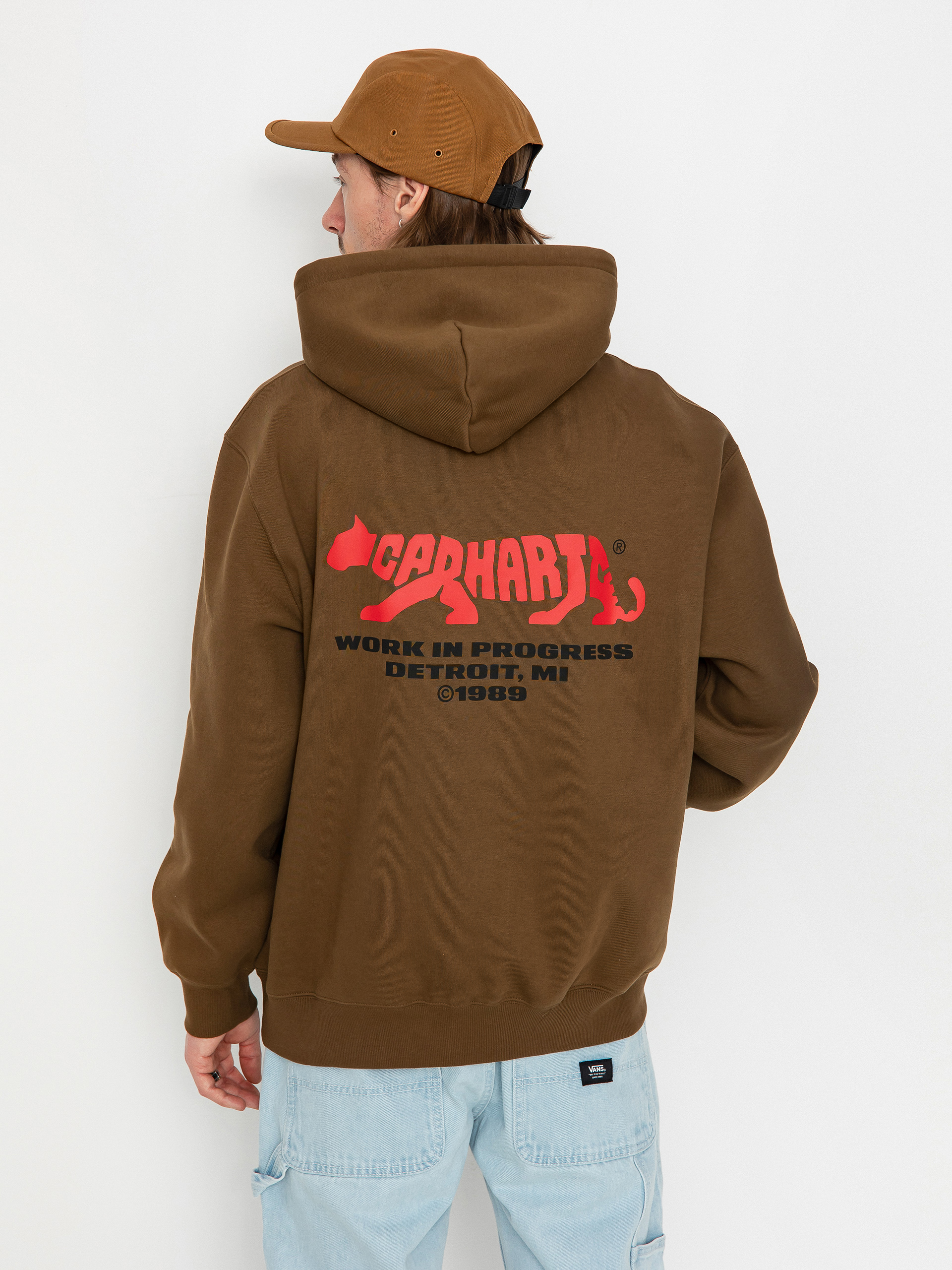 Mikina s kapucňou Carhartt WIP Rocky Script HD (lumber)