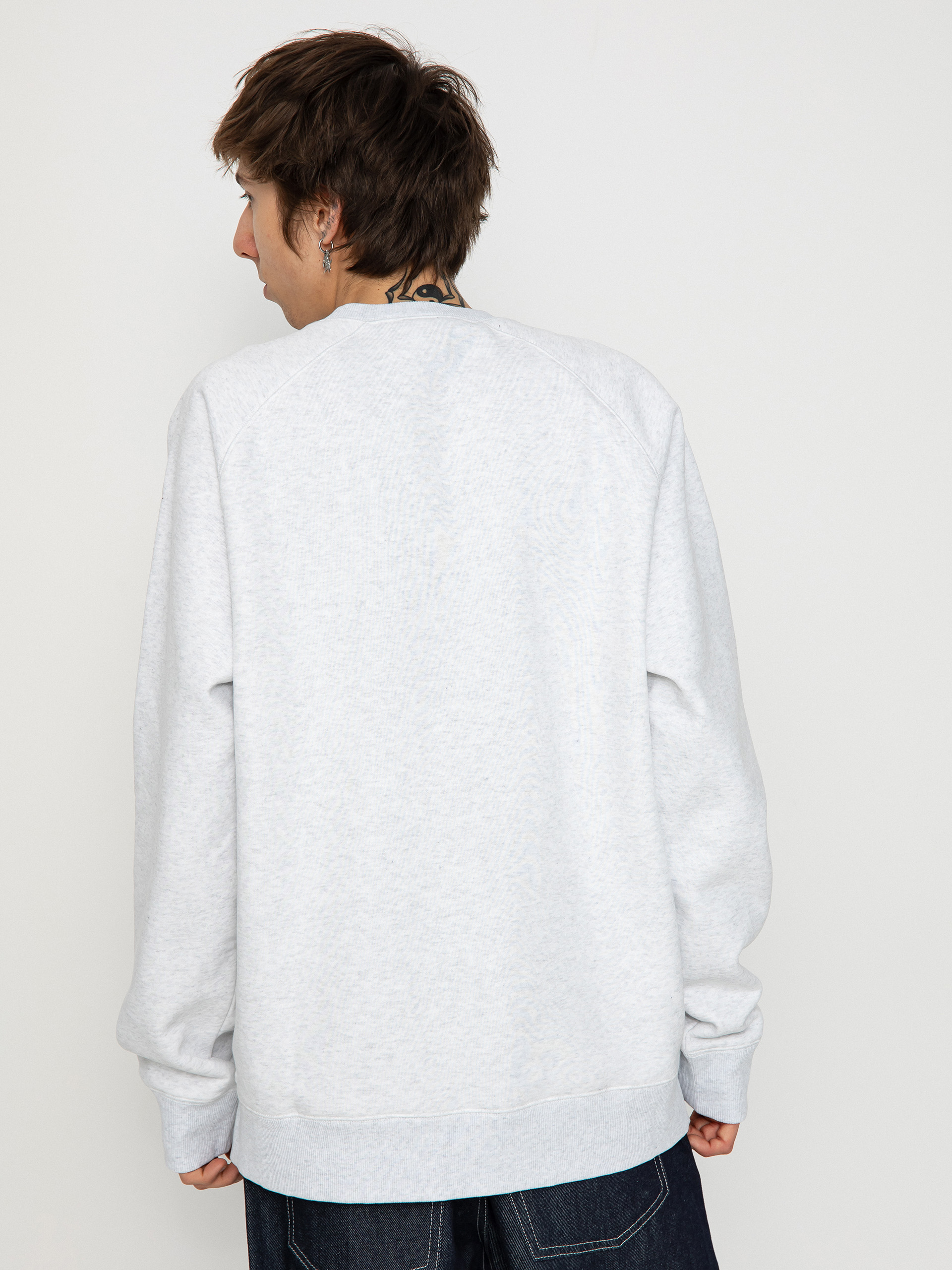 Mikina Carhartt WIP Chase (ash heather/gold)