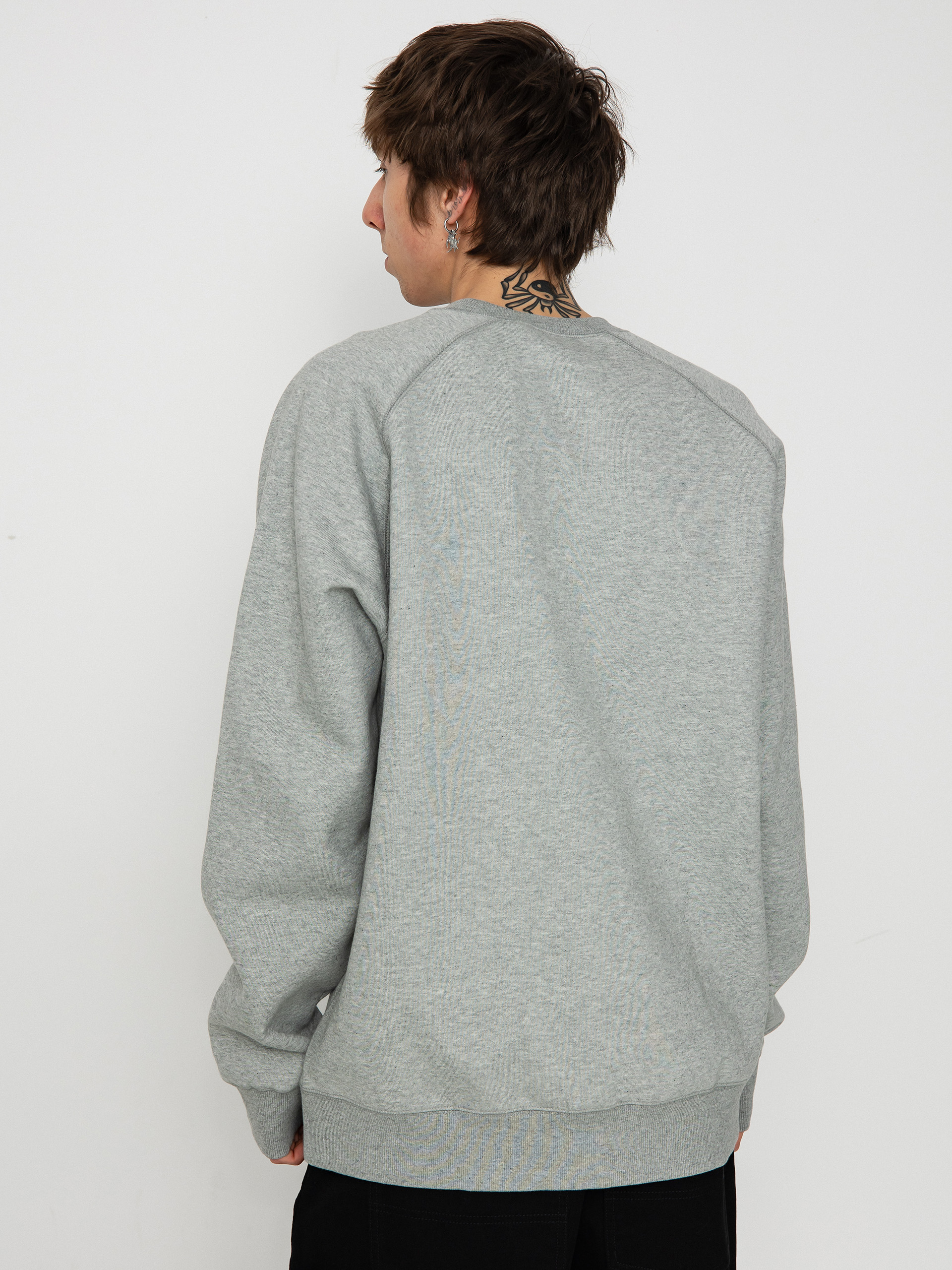 Mikina Carhartt WIP Chase (grey heather/gold)