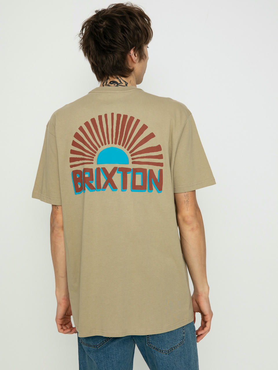 Tričko Brixton Fairview Tlrt (oatmeal)