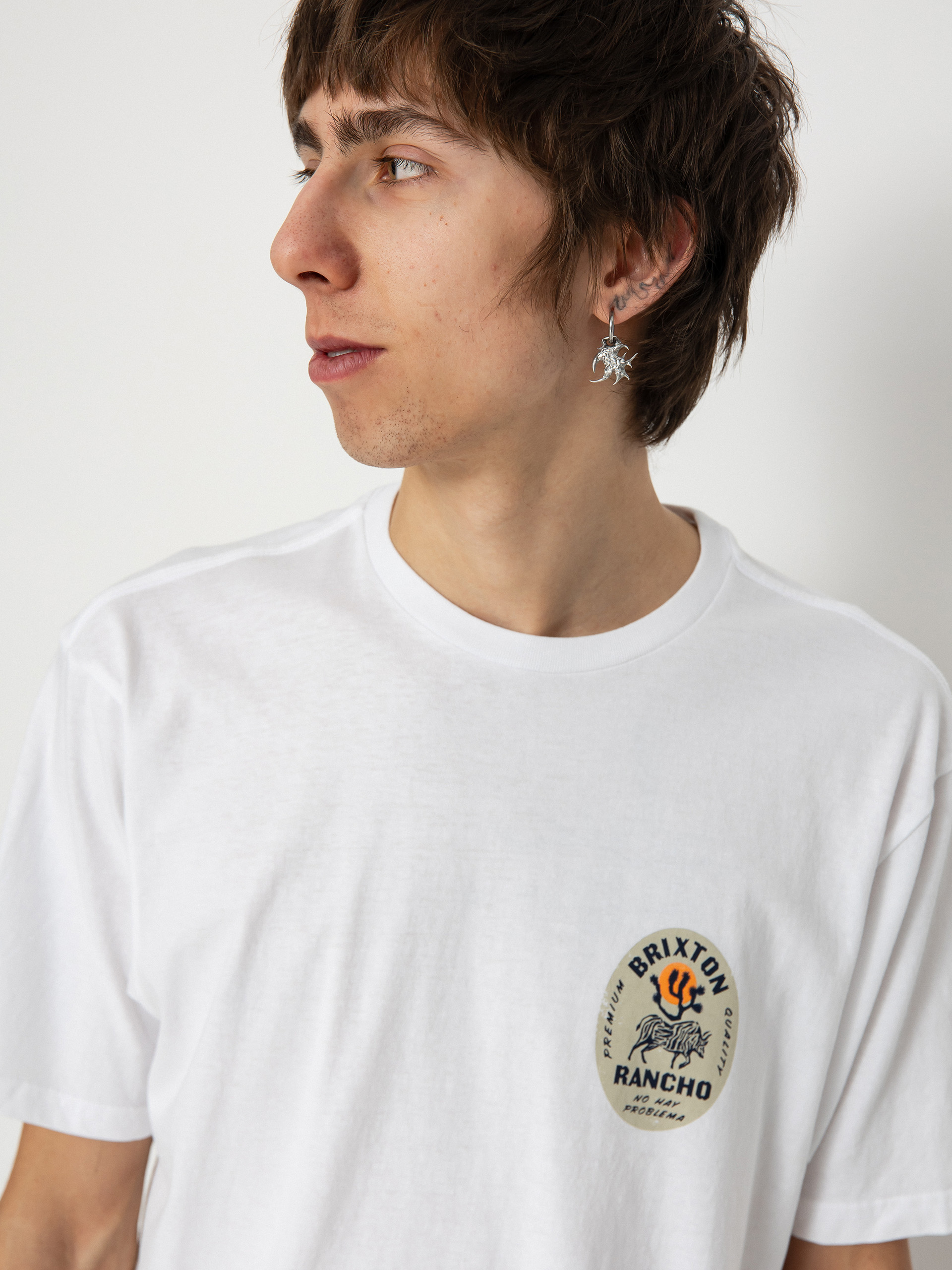 Tričko Brixton Rancho Tlrt (white)