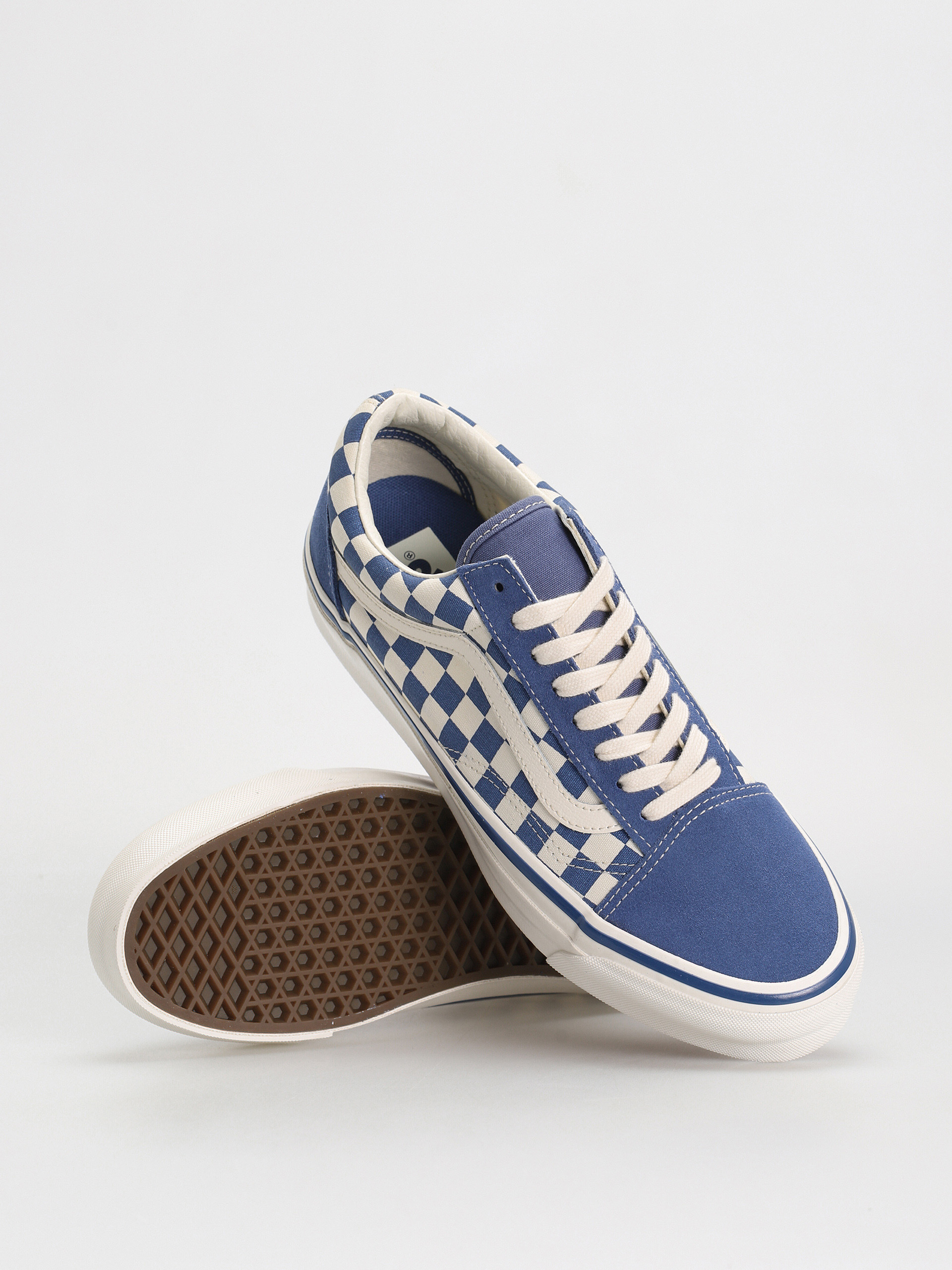 Topánky Vans Old Skool 36 (checkerboard medium blue)