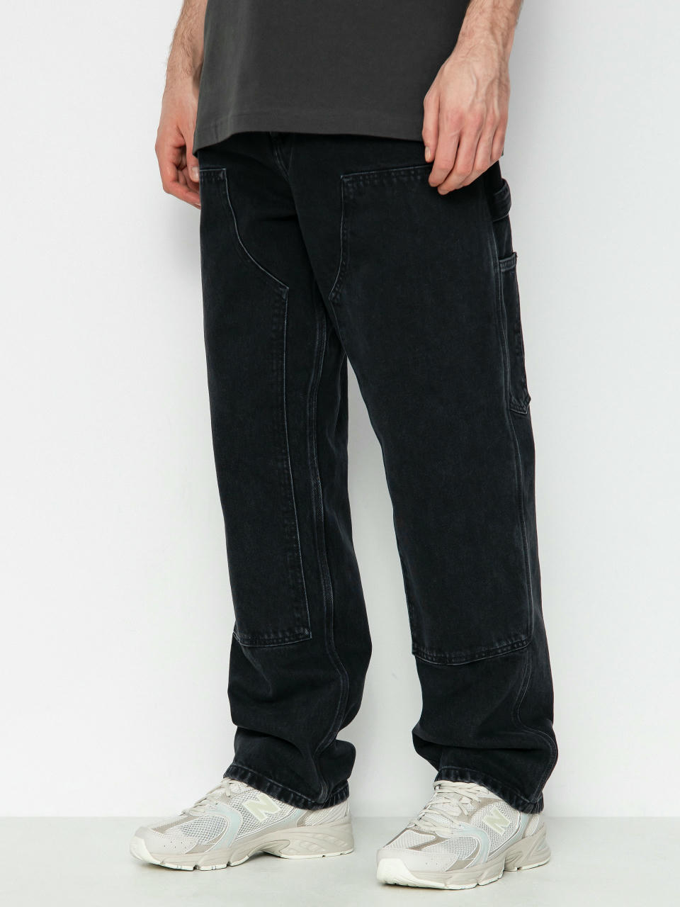 Nohavice Carhartt WIP Double Knee (black)