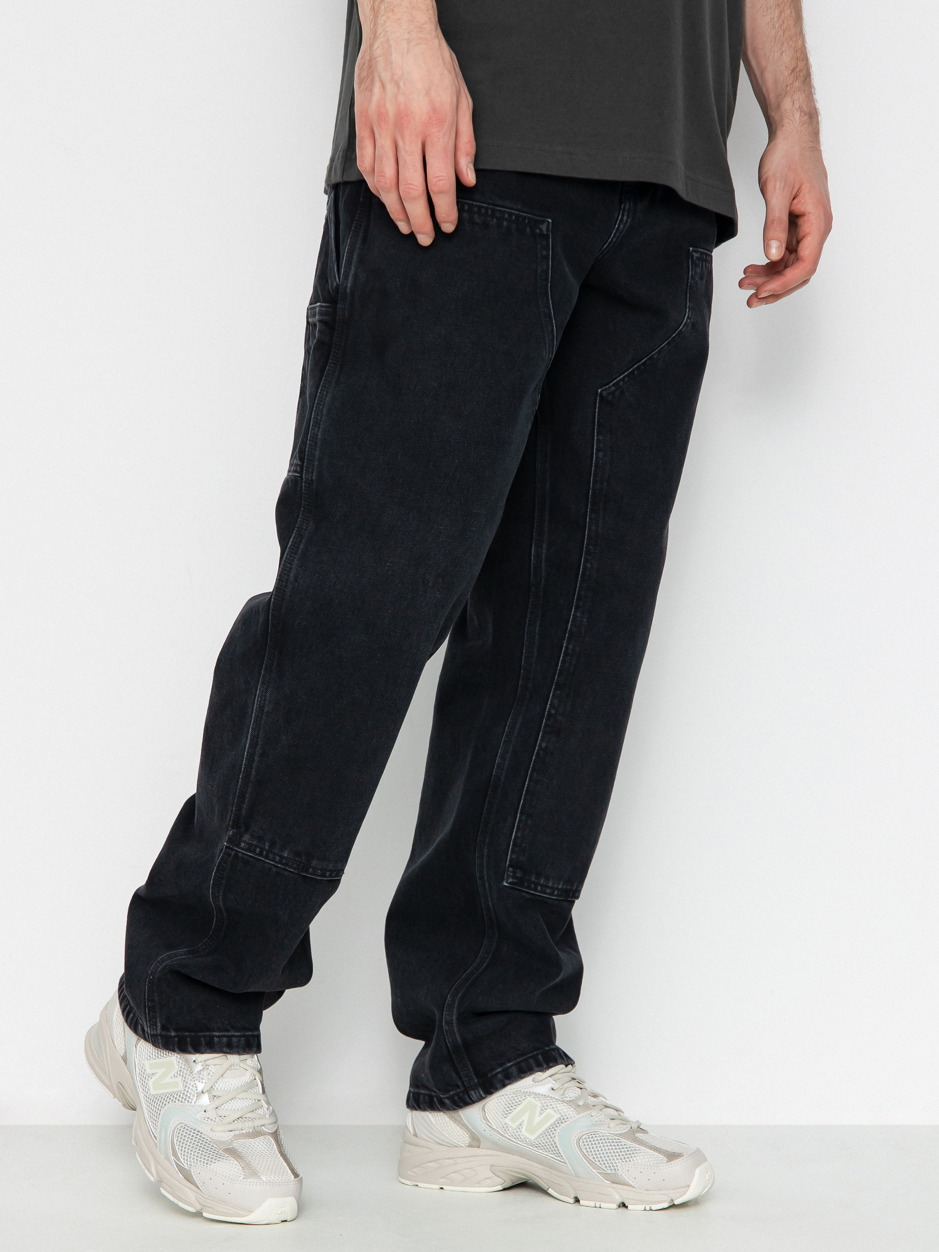 Nohavice Carhartt WIP Double Knee (black)