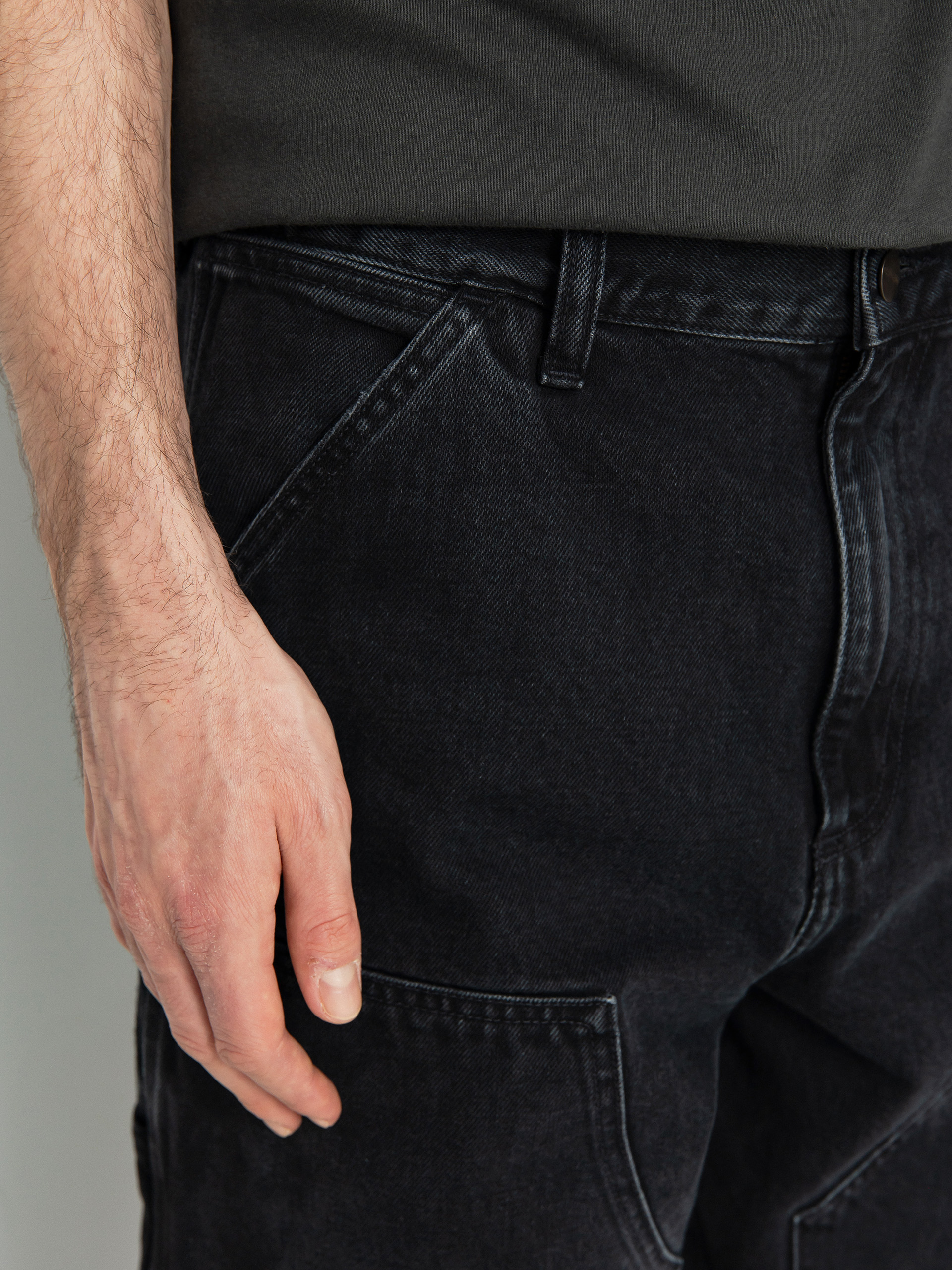 Nohavice Carhartt WIP Double Knee (black)