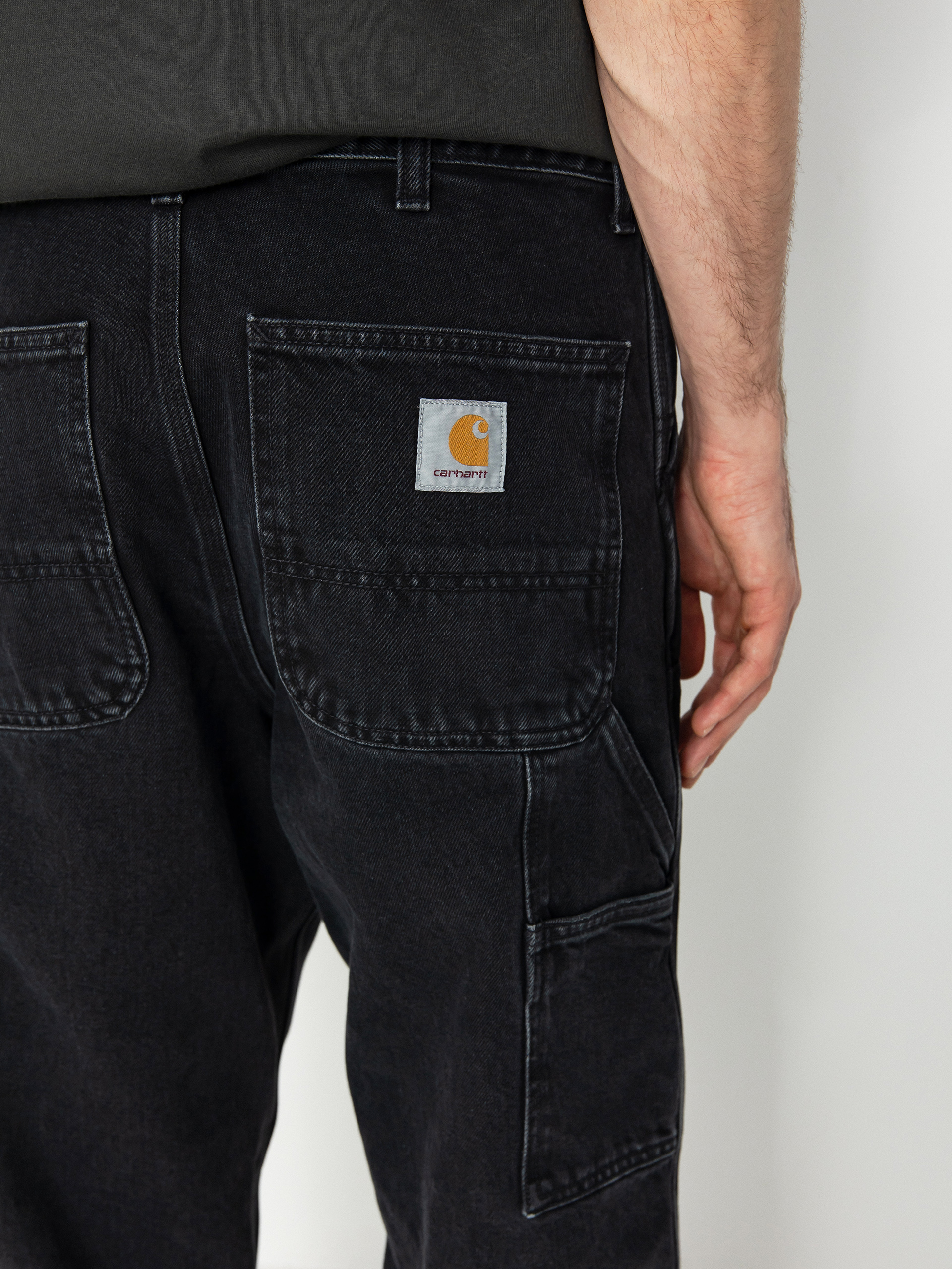 Nohavice Carhartt WIP Double Knee (black)