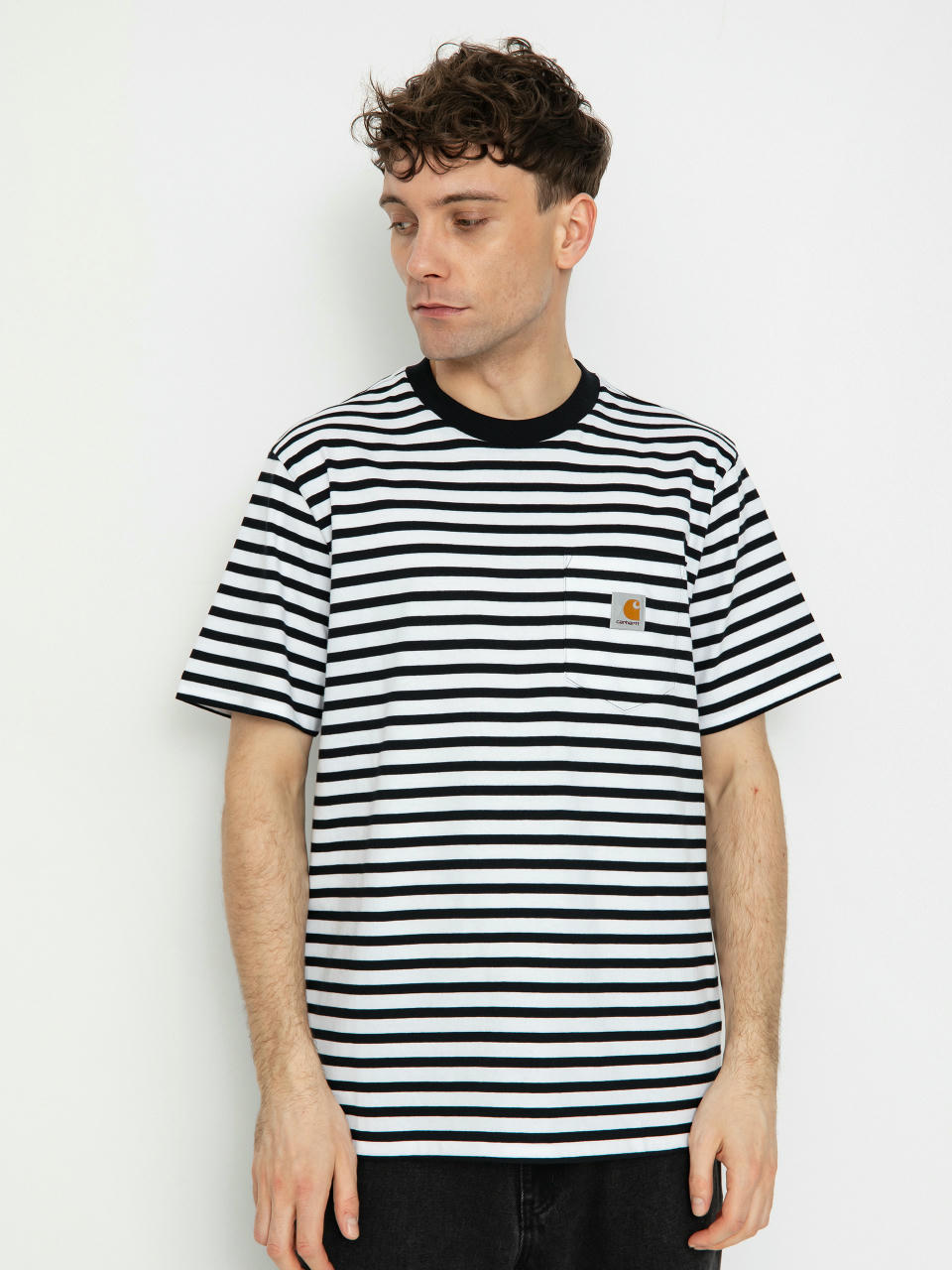 Tričko Carhartt WIP Seidler Pocket (seidler stripe/black/white)