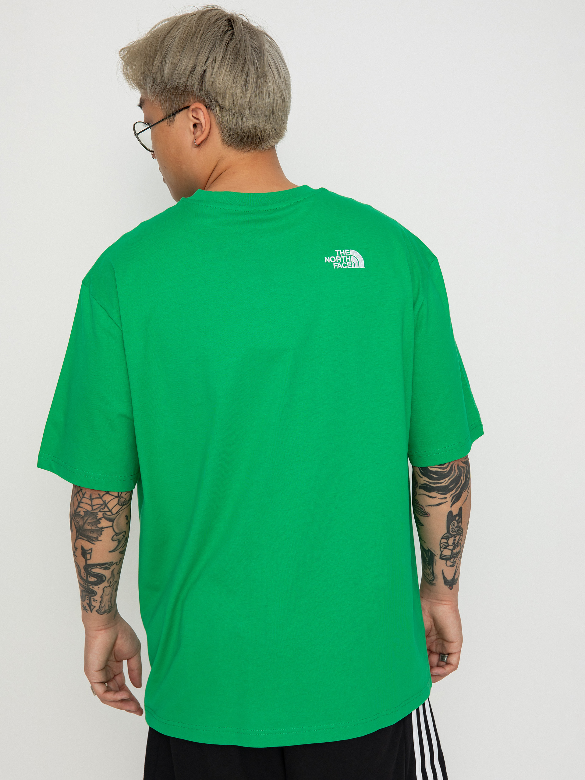 Tričko The North Face Essential Oversize (optic emerald)