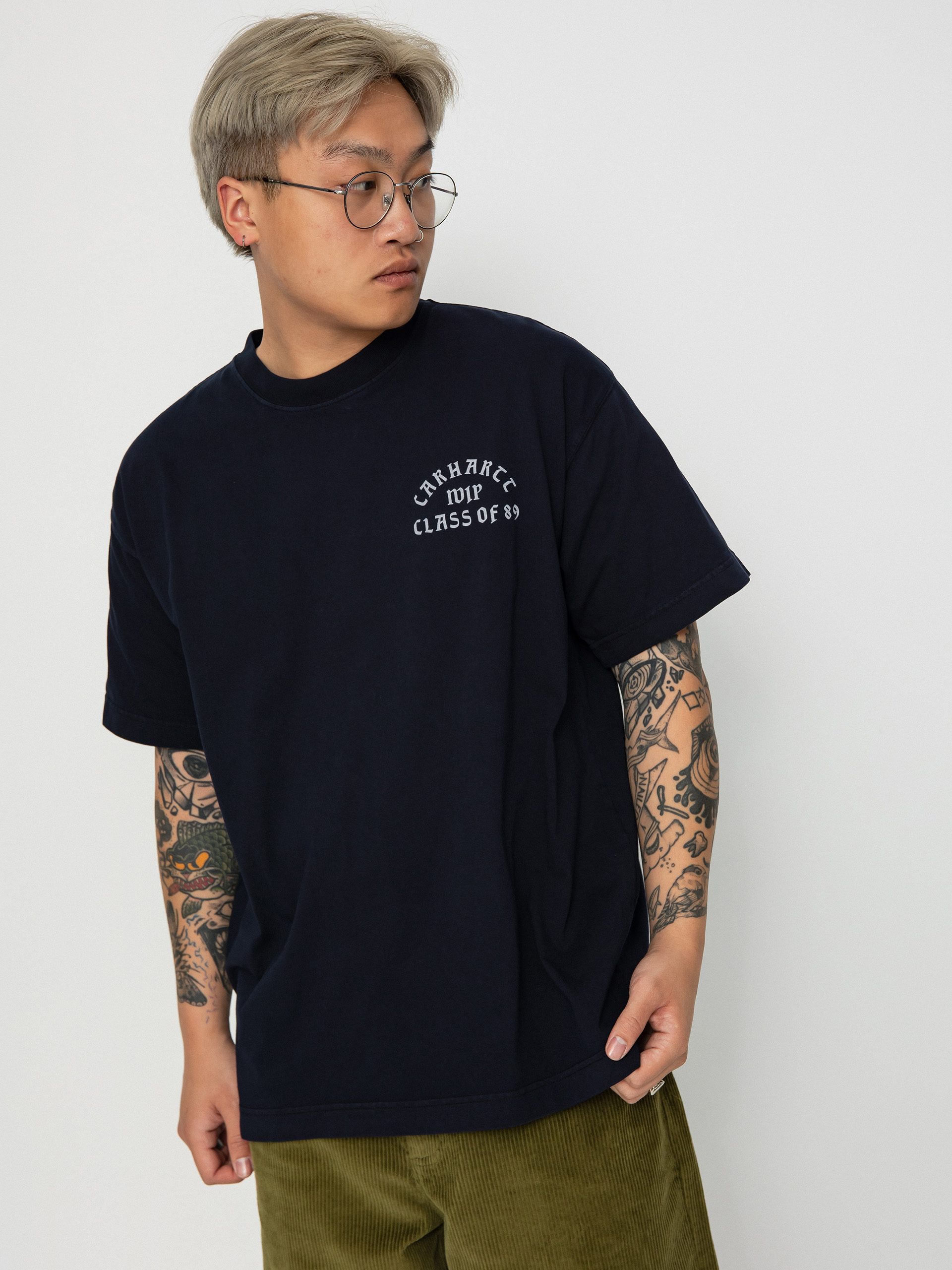 Tričko Carhartt WIP Class of 89 (dark navy/white)