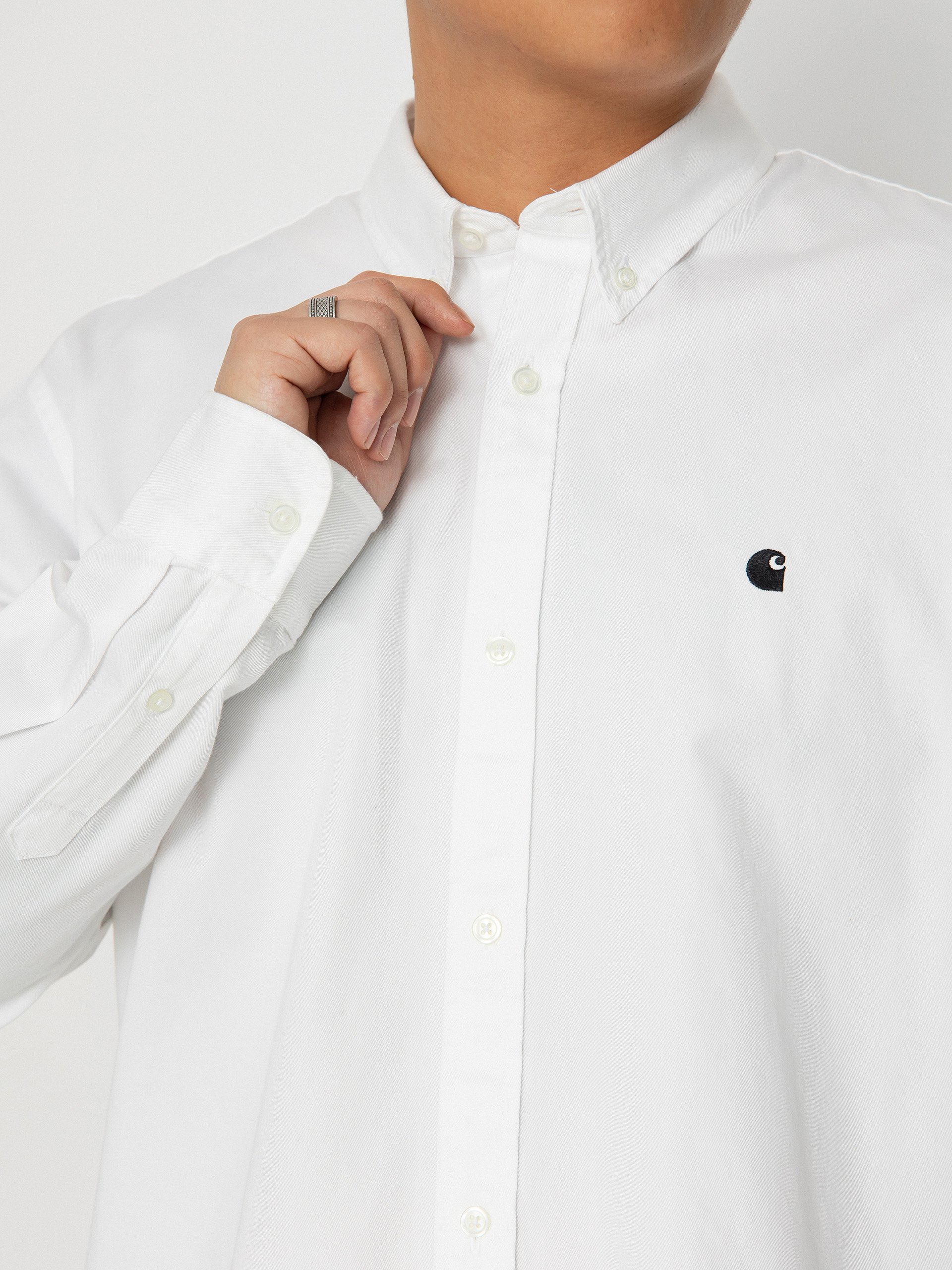 Košeľa Carhartt WIP Madison (white/black)