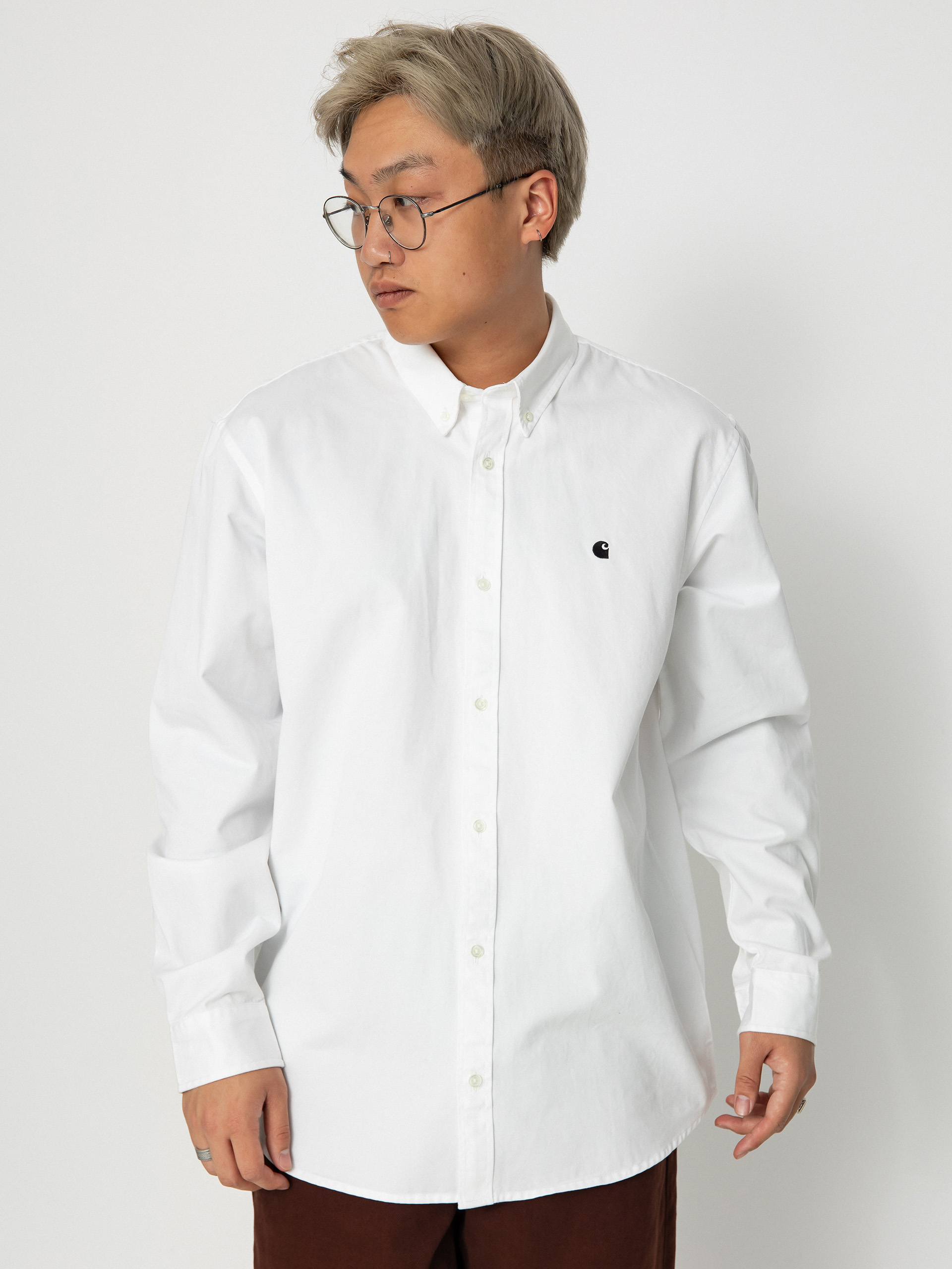 Košeľa Carhartt WIP Madison (white/black)