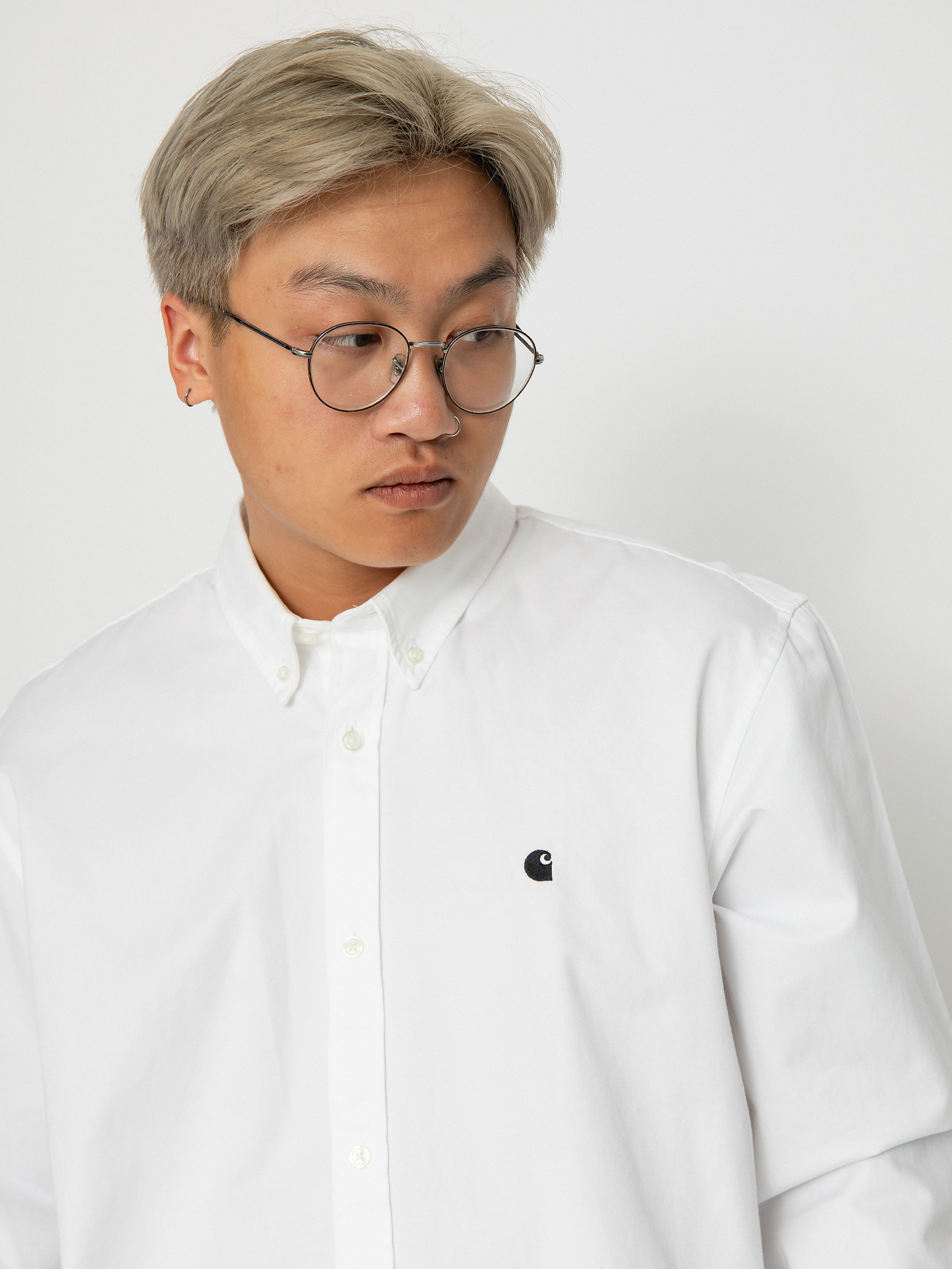Košeľa Carhartt WIP Madison (white/black)