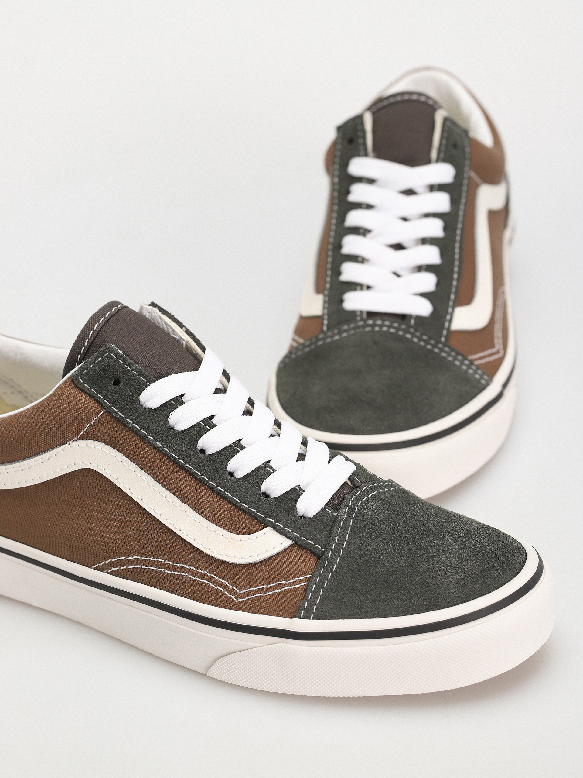 Topánky Vans Old Skool (canvas/suede pop brown/multi)