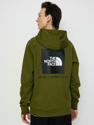 Mikina s kapucňou The North Face Raglan Redbox HD (forest olive)