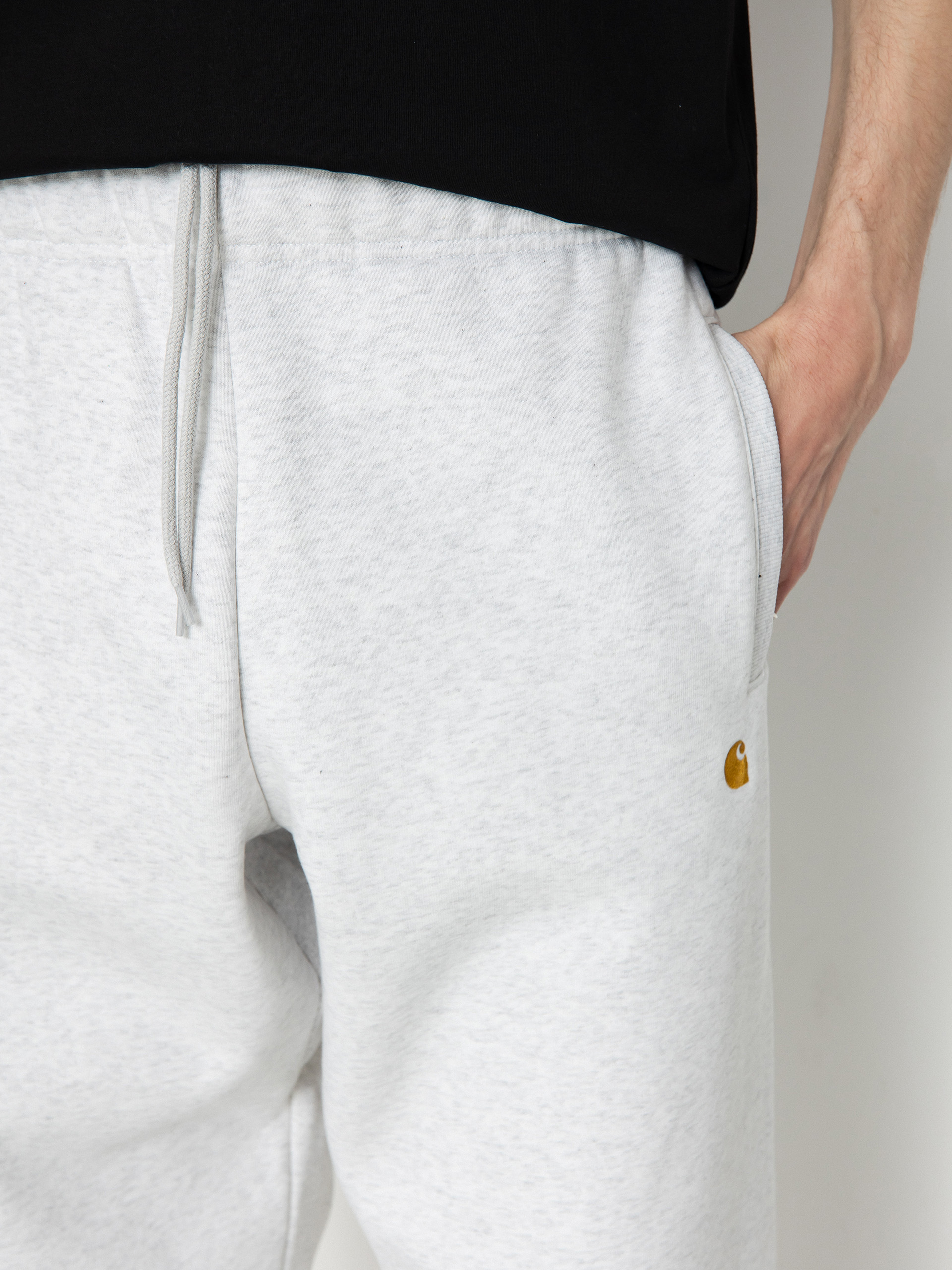 Nohavice Carhartt WIP Chase (ash heather/gold)