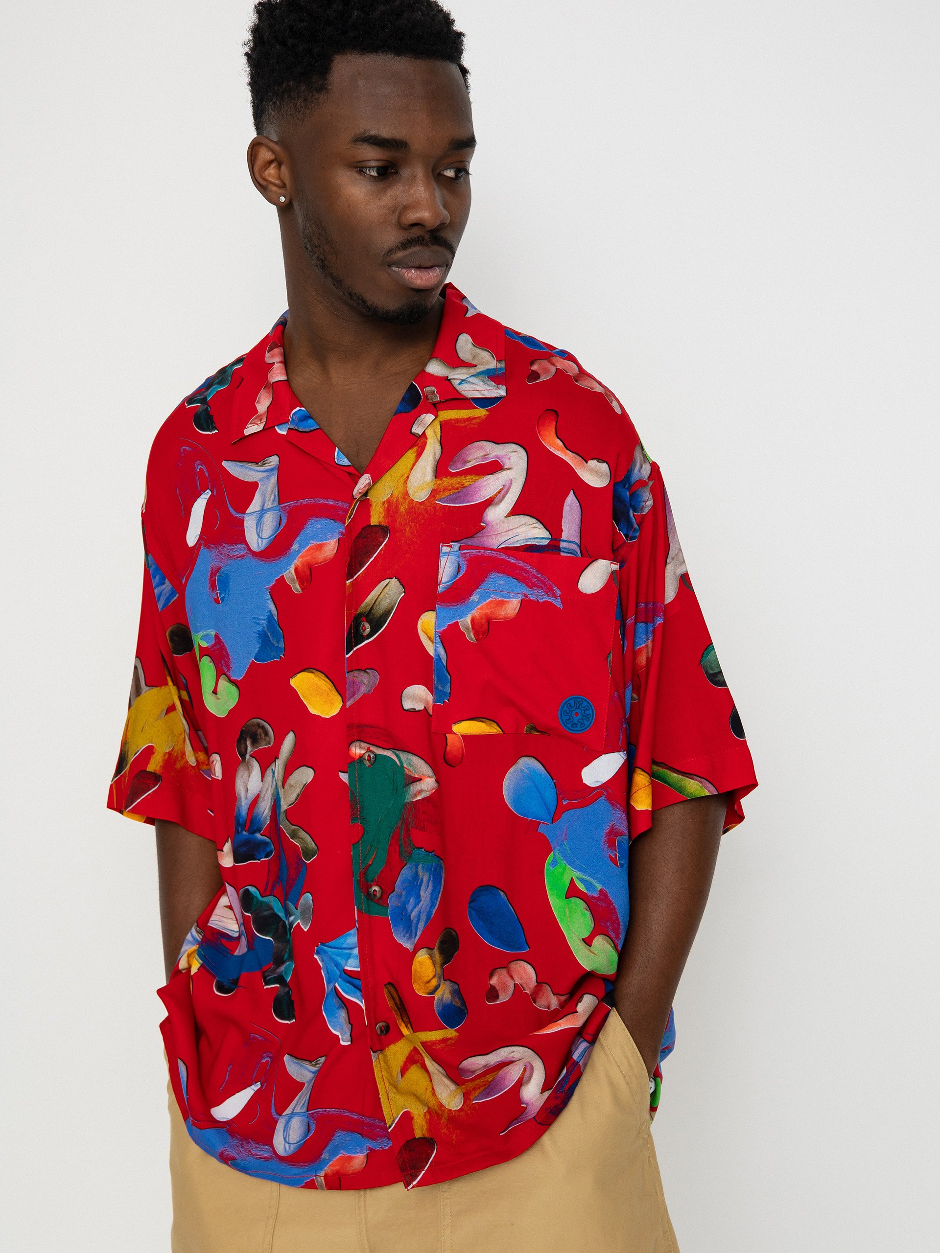 Košeľa Element Resort Blochold Shirt (red)