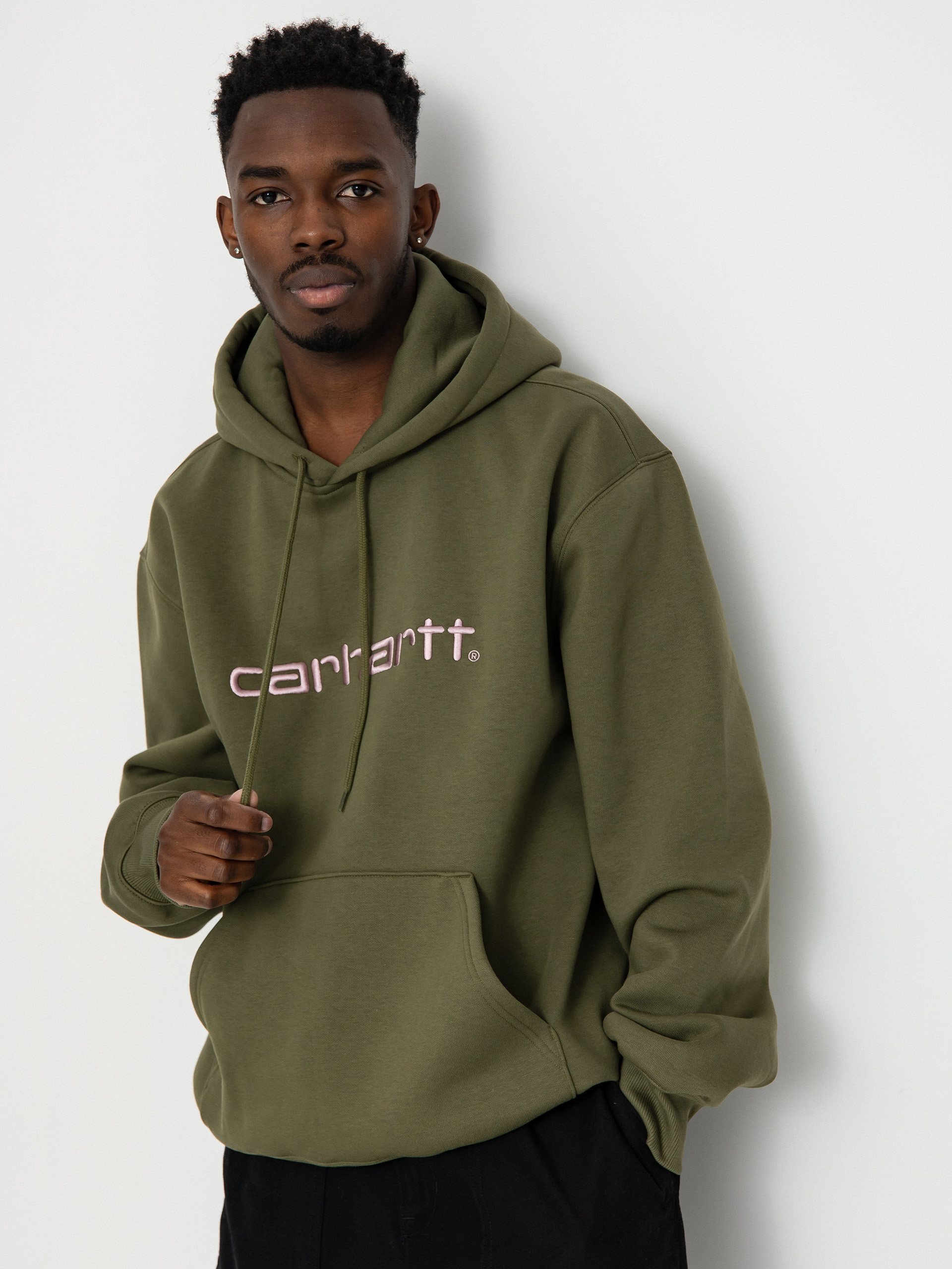 Mikina s kapucňou Carhartt WIP Carhartt HD (dundee/glassy pink)