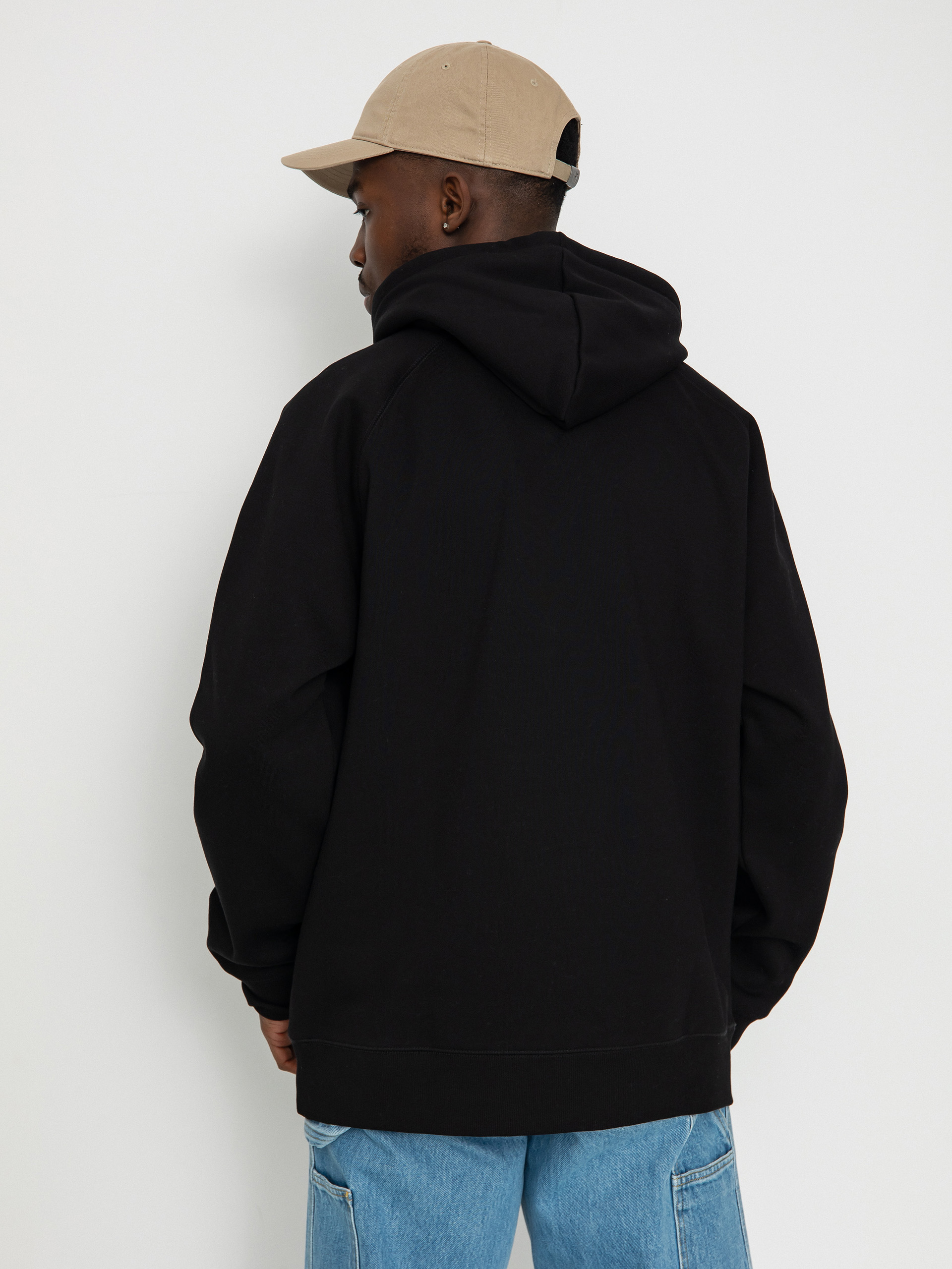 Mikina s kapucňou Carhartt WIP Chase HD (black/gold)
