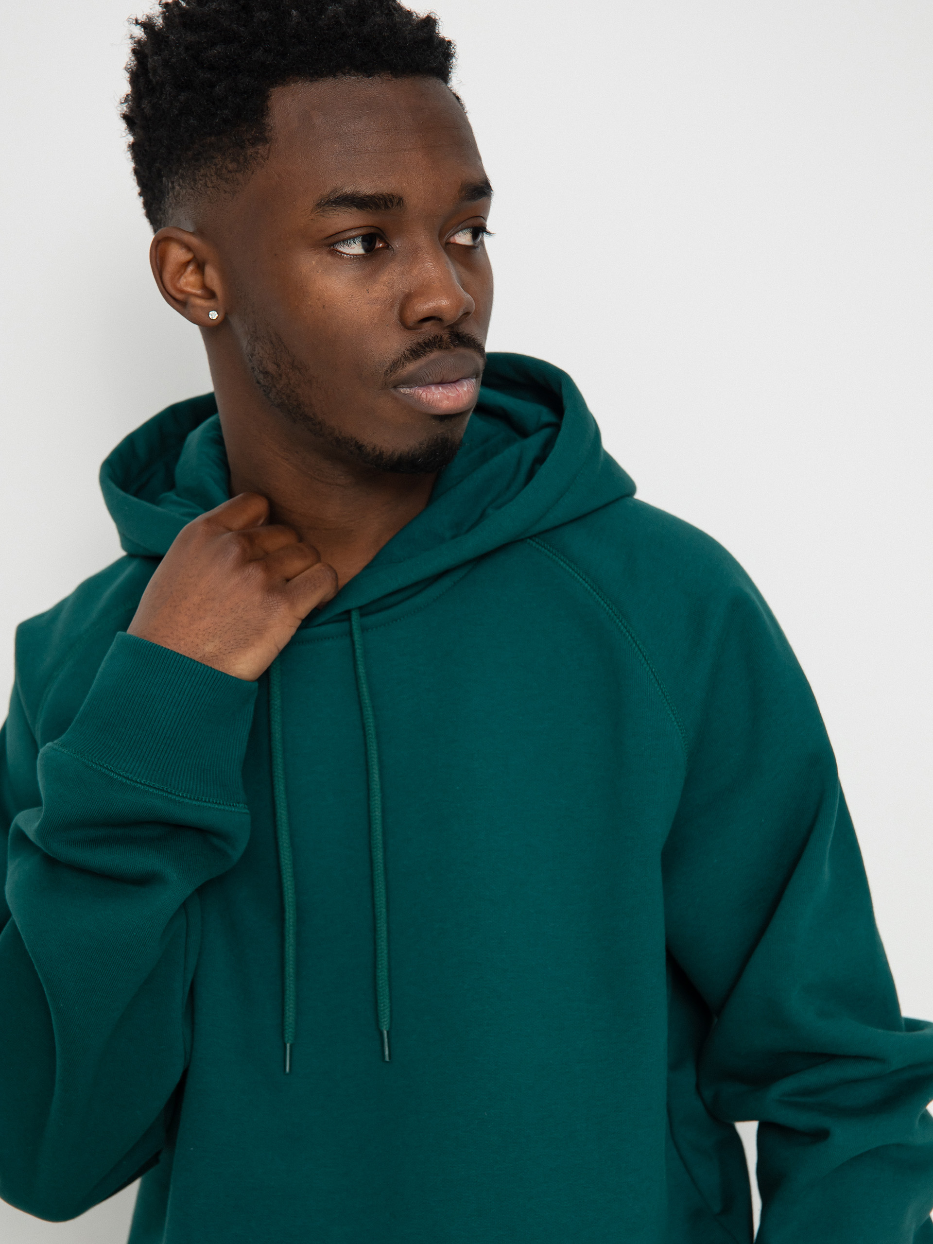 Mikina s kapucňou Carhartt WIP Chase HD (chervil/gold)