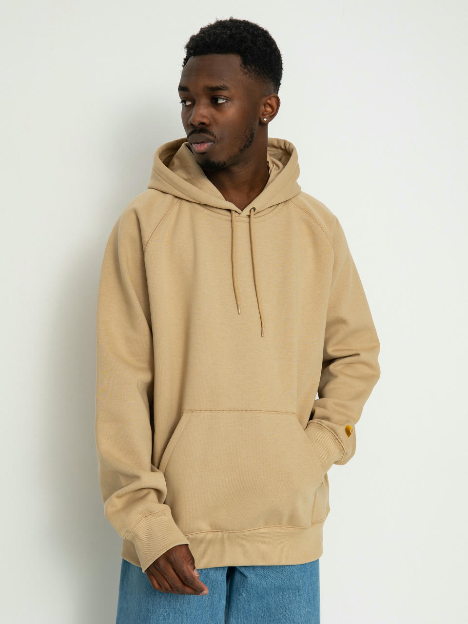 Mikina s kapucňou Carhartt WIP Chase HD (sable/gold)