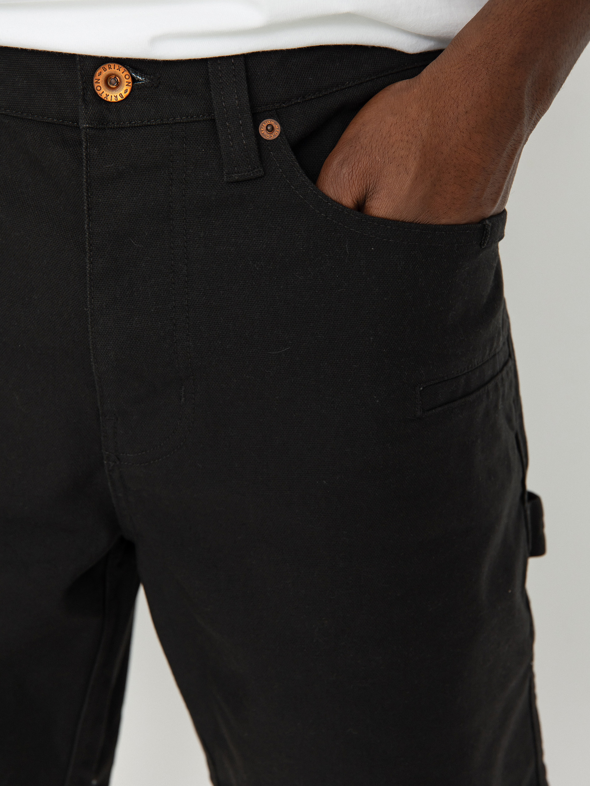 Kraťasy Brixton Builders Carpenter (washed black)
